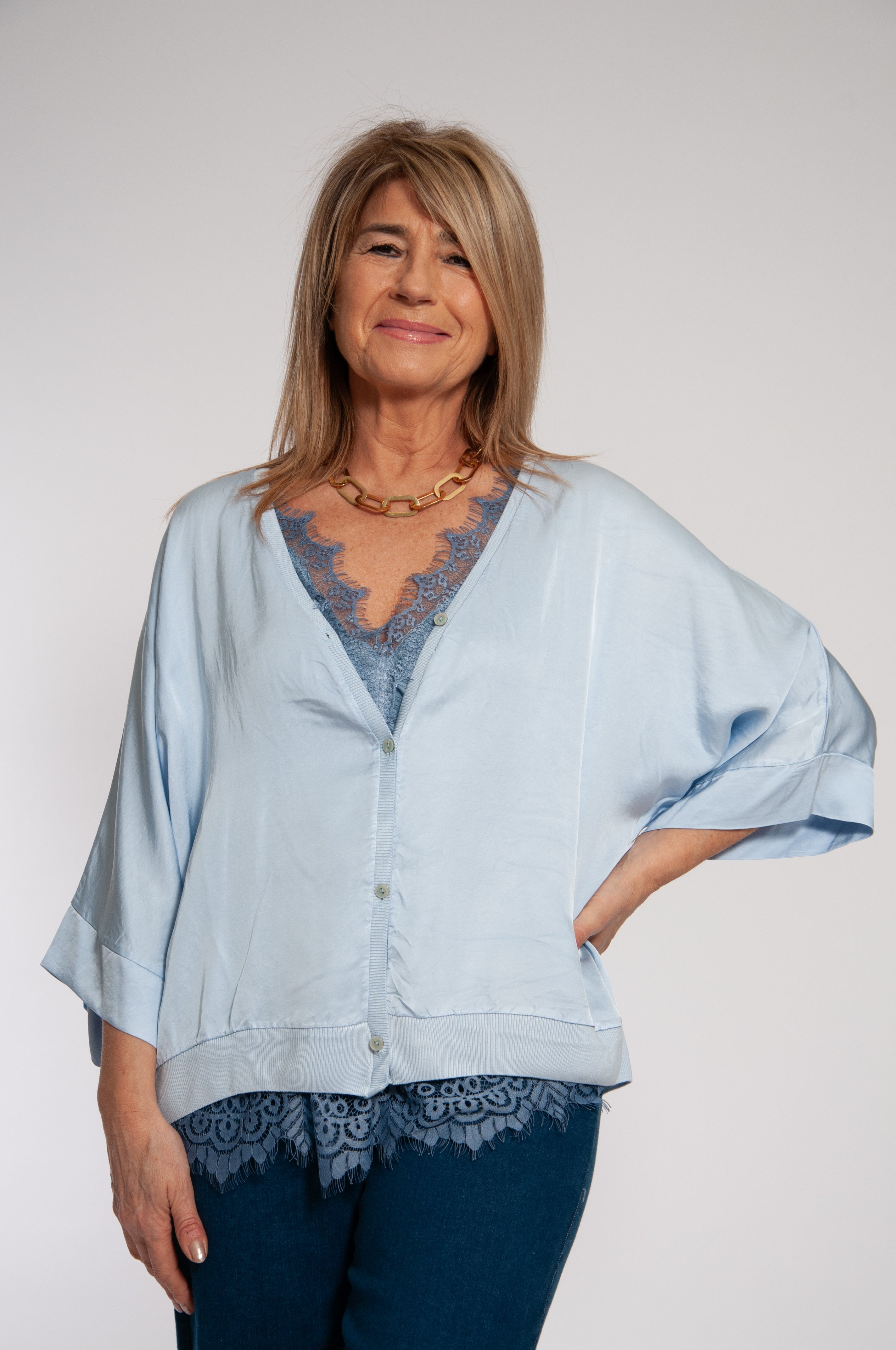 Cardigan Ocean Bottoni