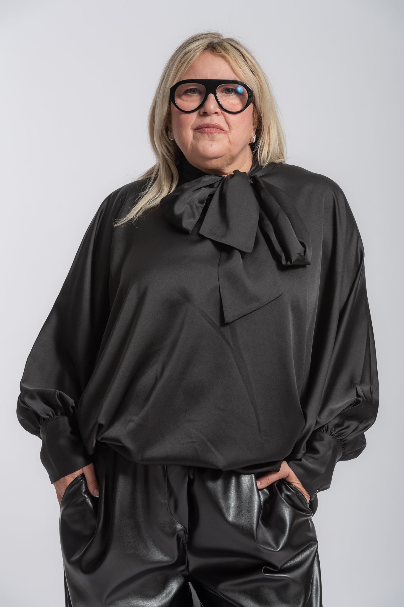 Camicia Lisa Fiocco