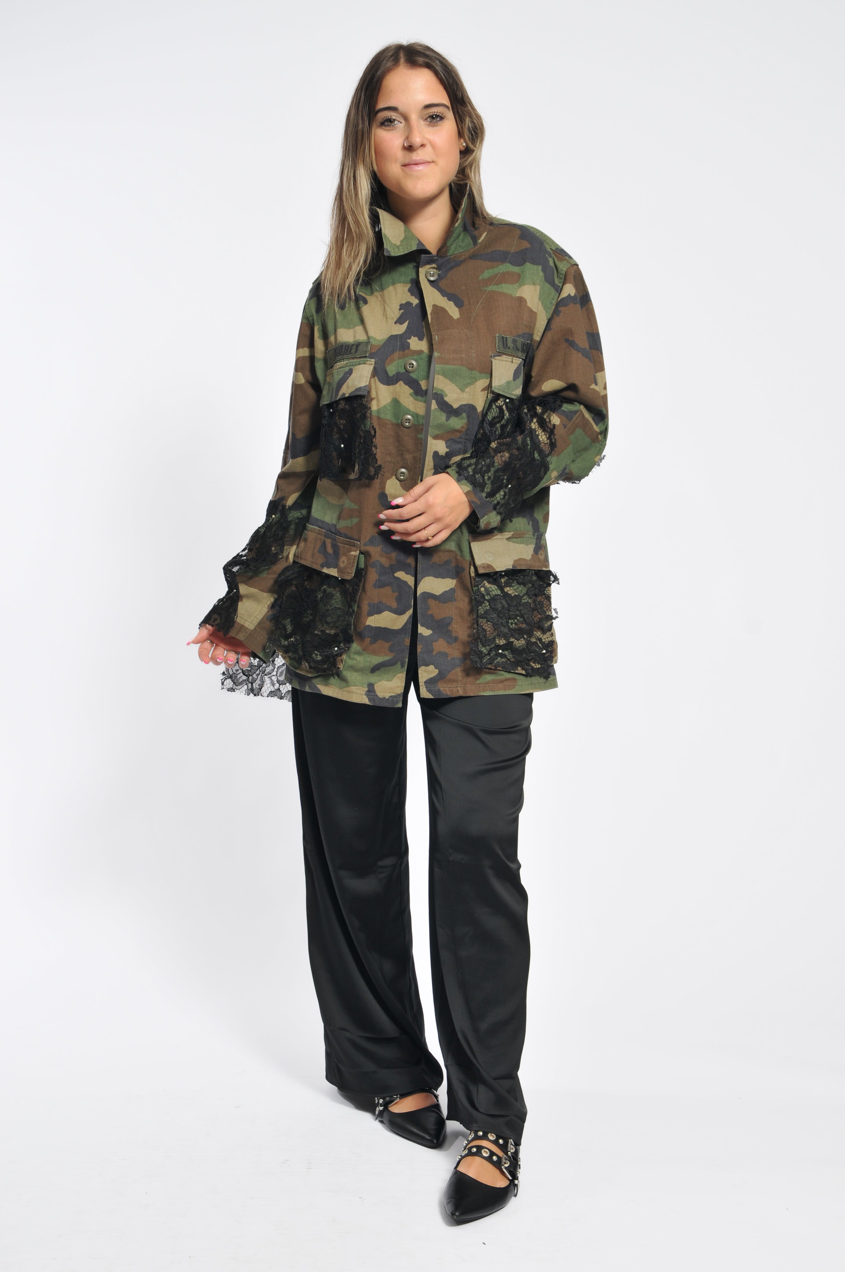 Giacca Military Camouflage Pizzo