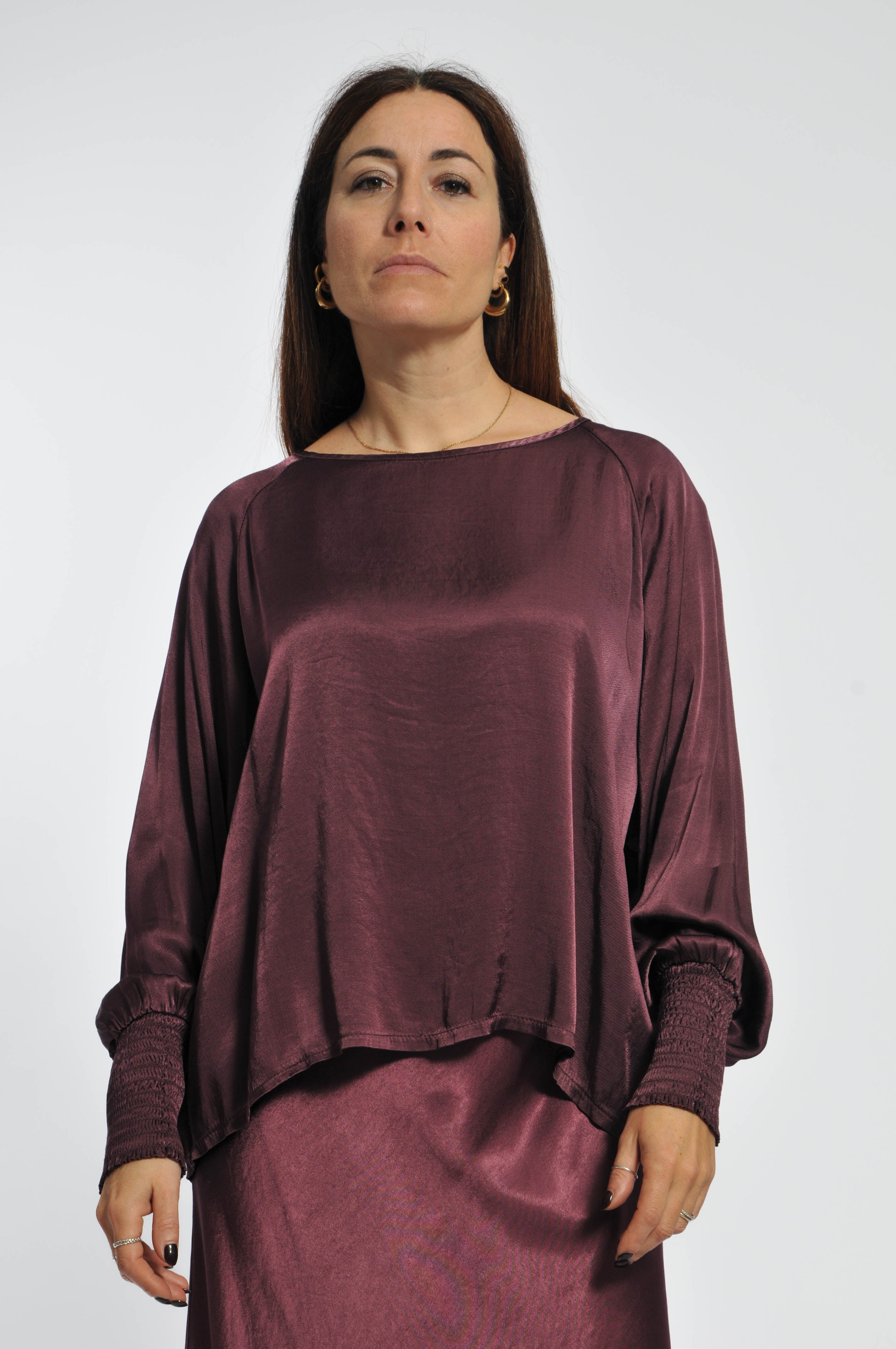 Blusa Ocean Maniche Elastico