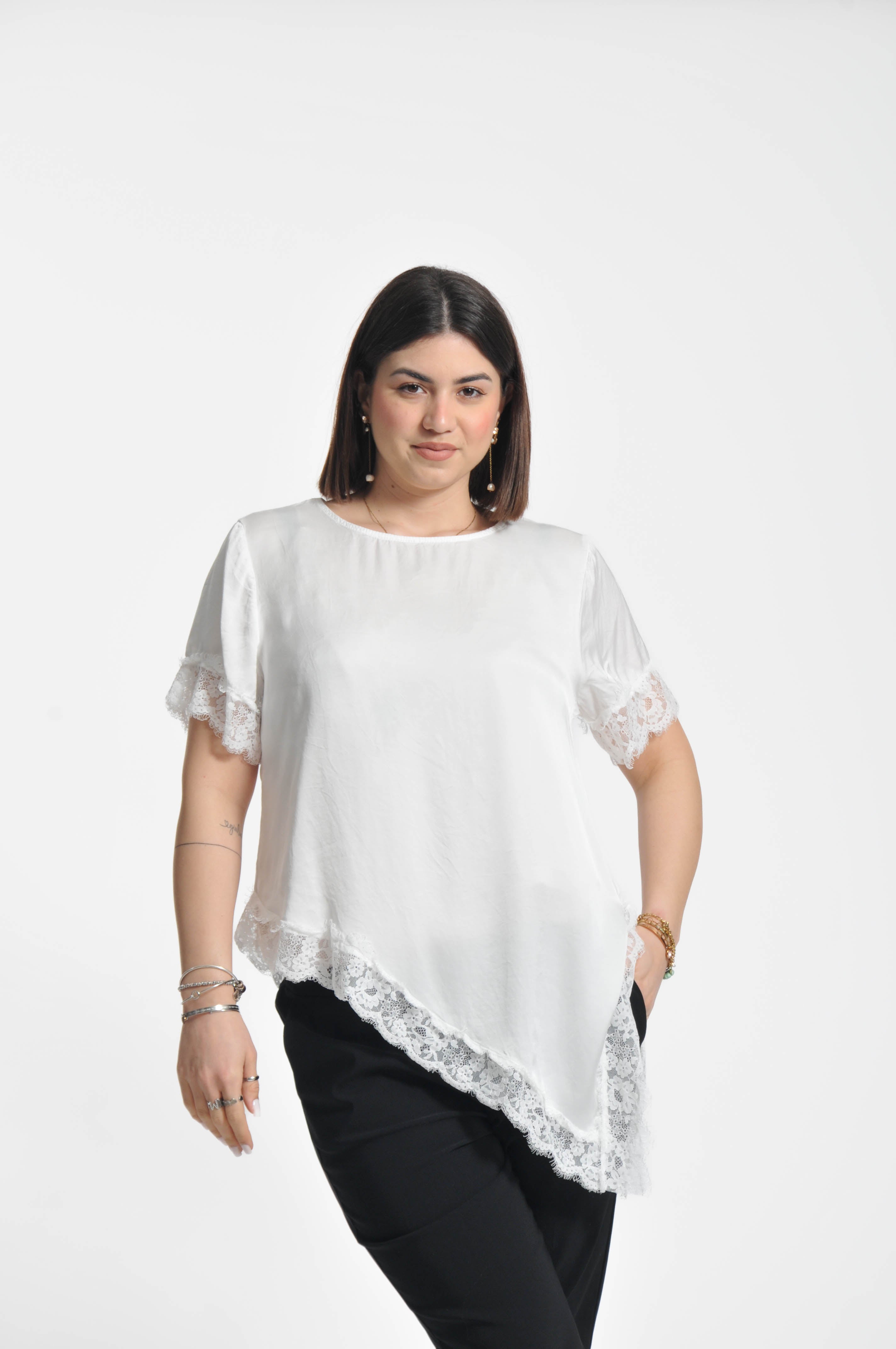 T-shirt Pizzo Ocean Asimmetrica