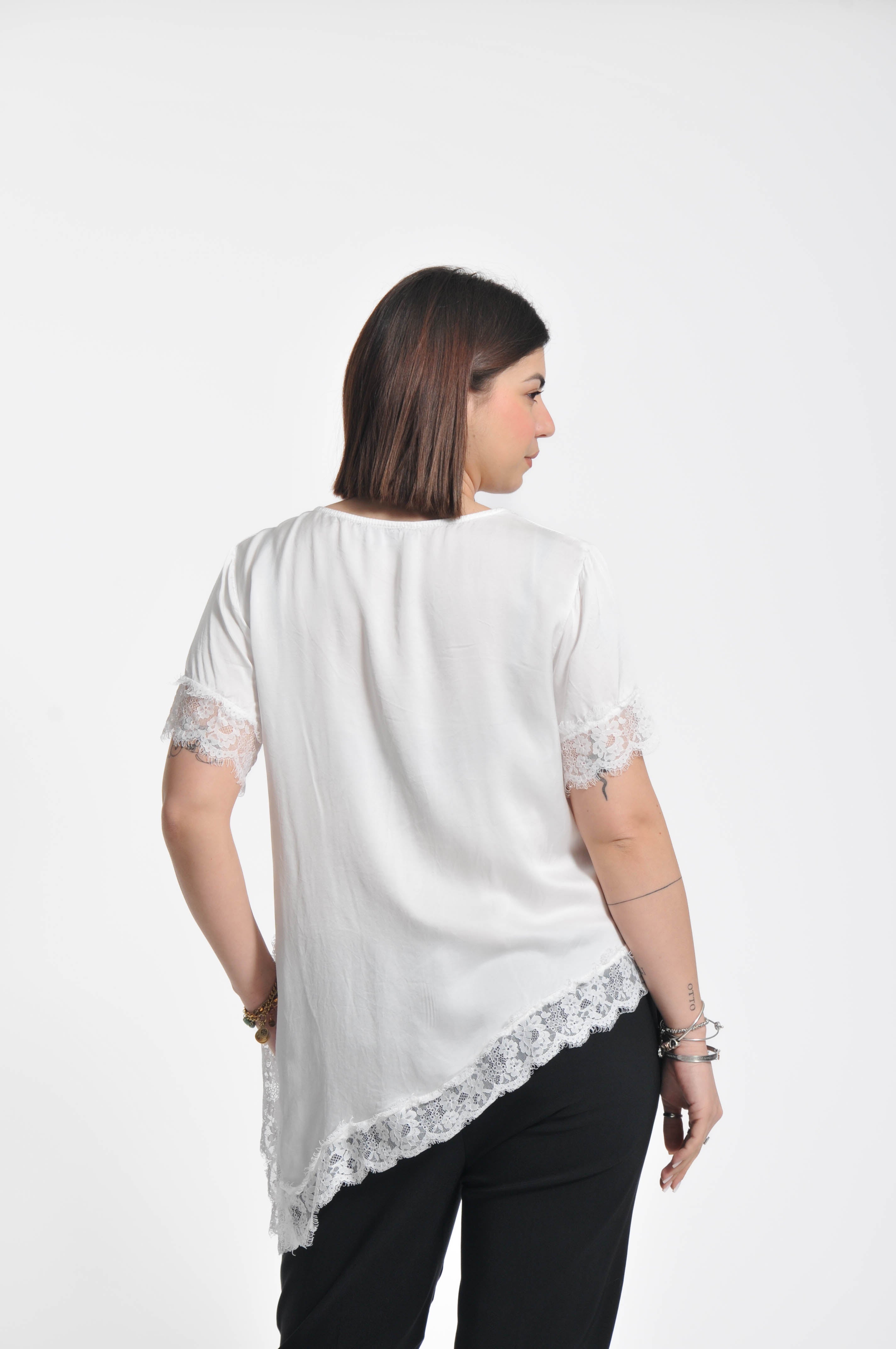 T-shirt Pizzo Ocean Asimmetrica