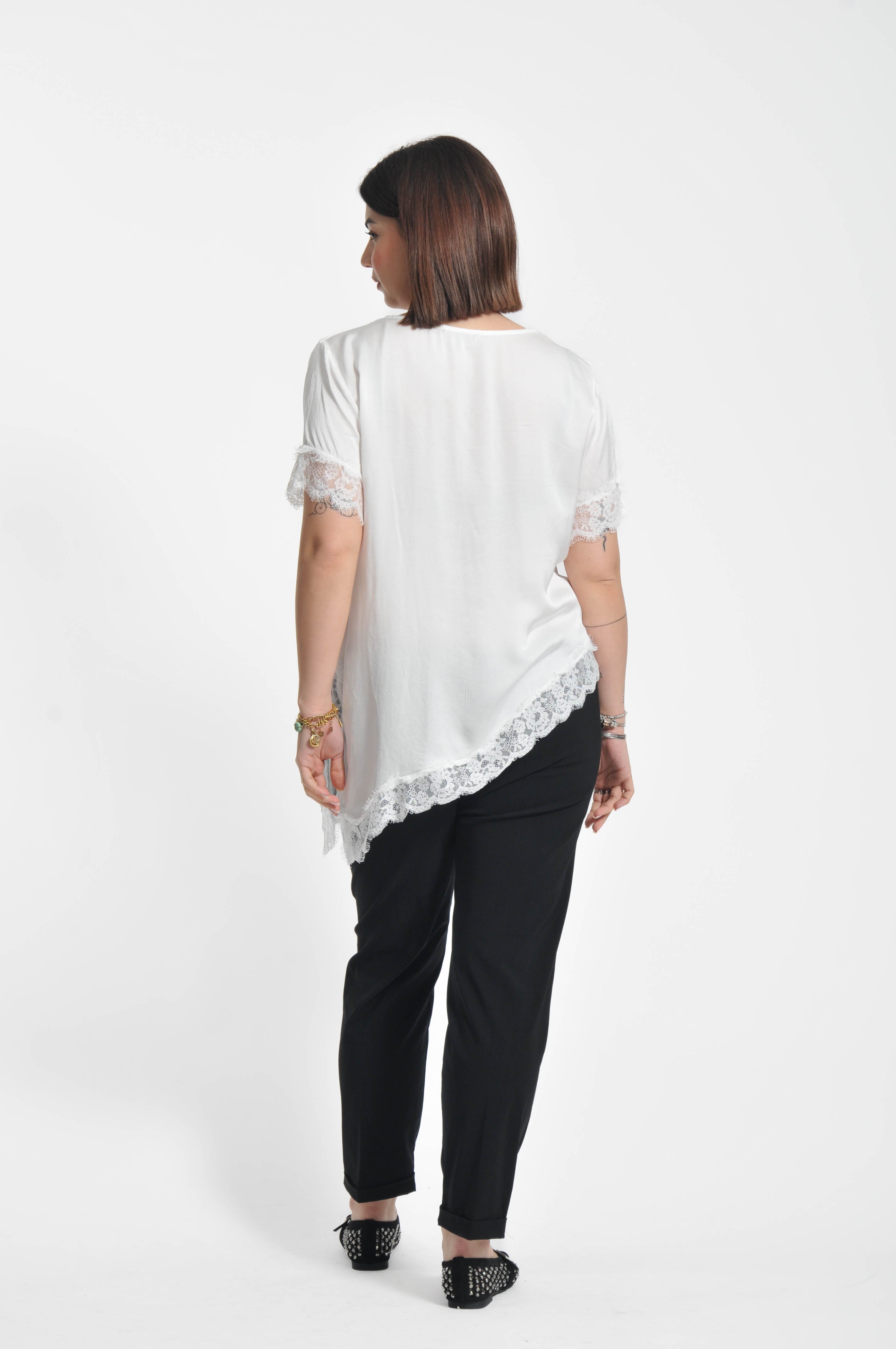 T-shirt Pizzo Ocean Asimmetrica