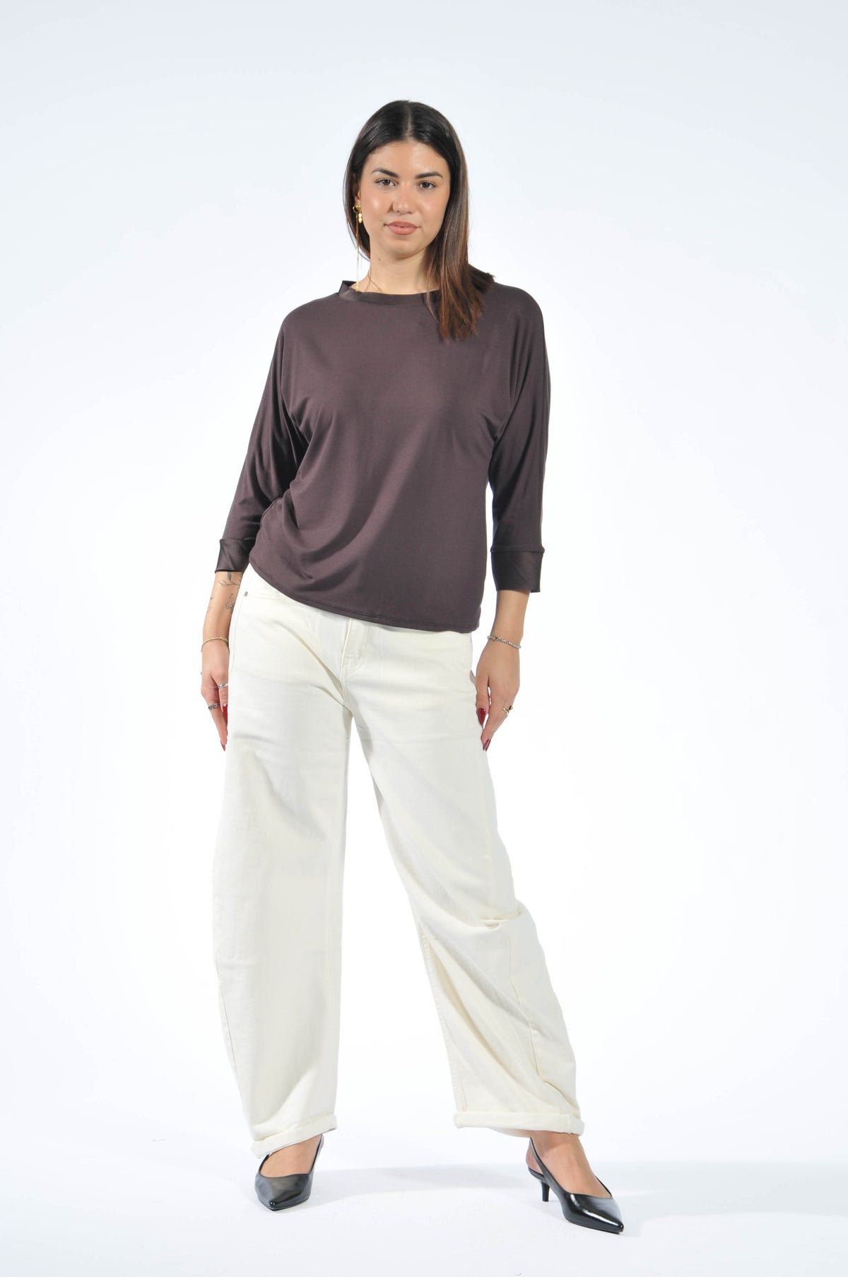 T-shirt Betty Manica Lunga