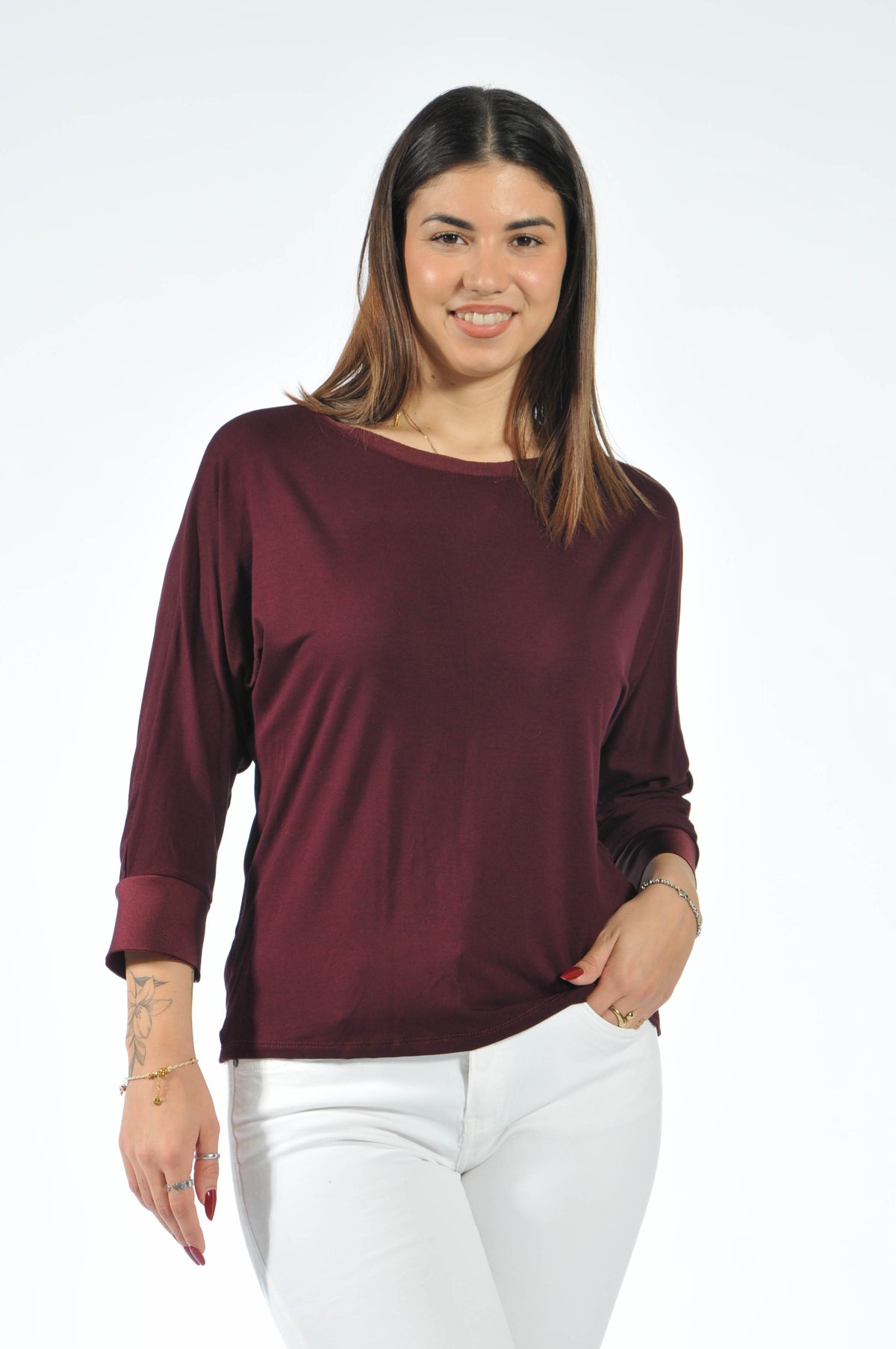 T-shirt Betty Manica Lunga