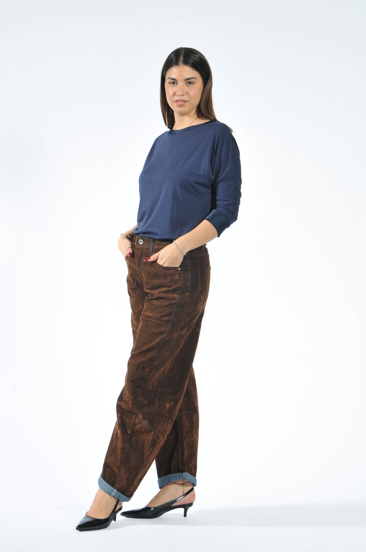 Jeans Velvet Brown