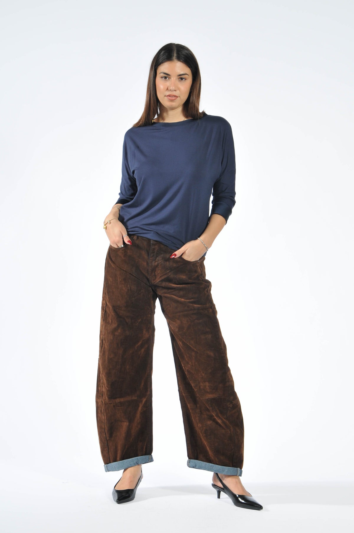 Jeans Velvet Brown