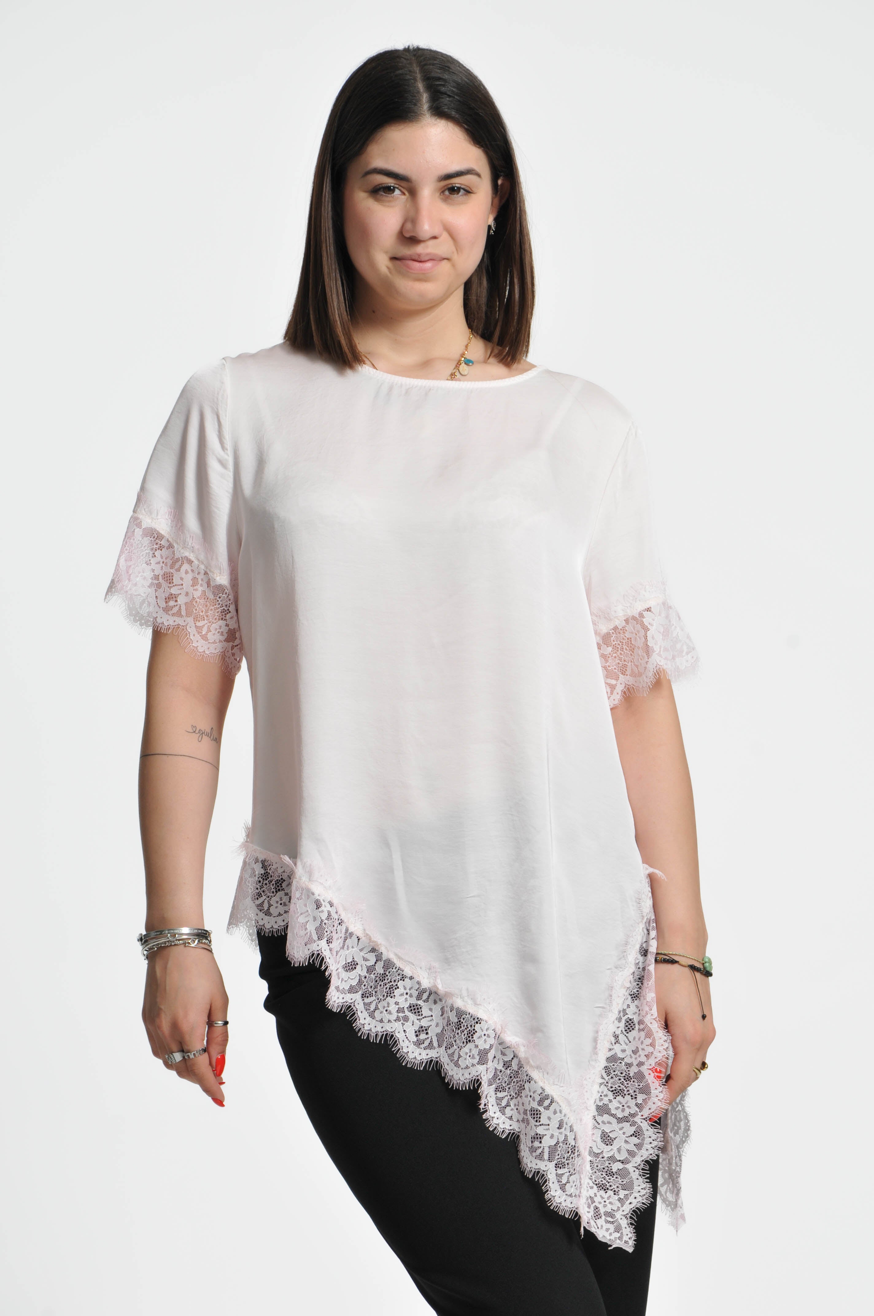 T-shirt Pizzo Ocean Asimmetrica