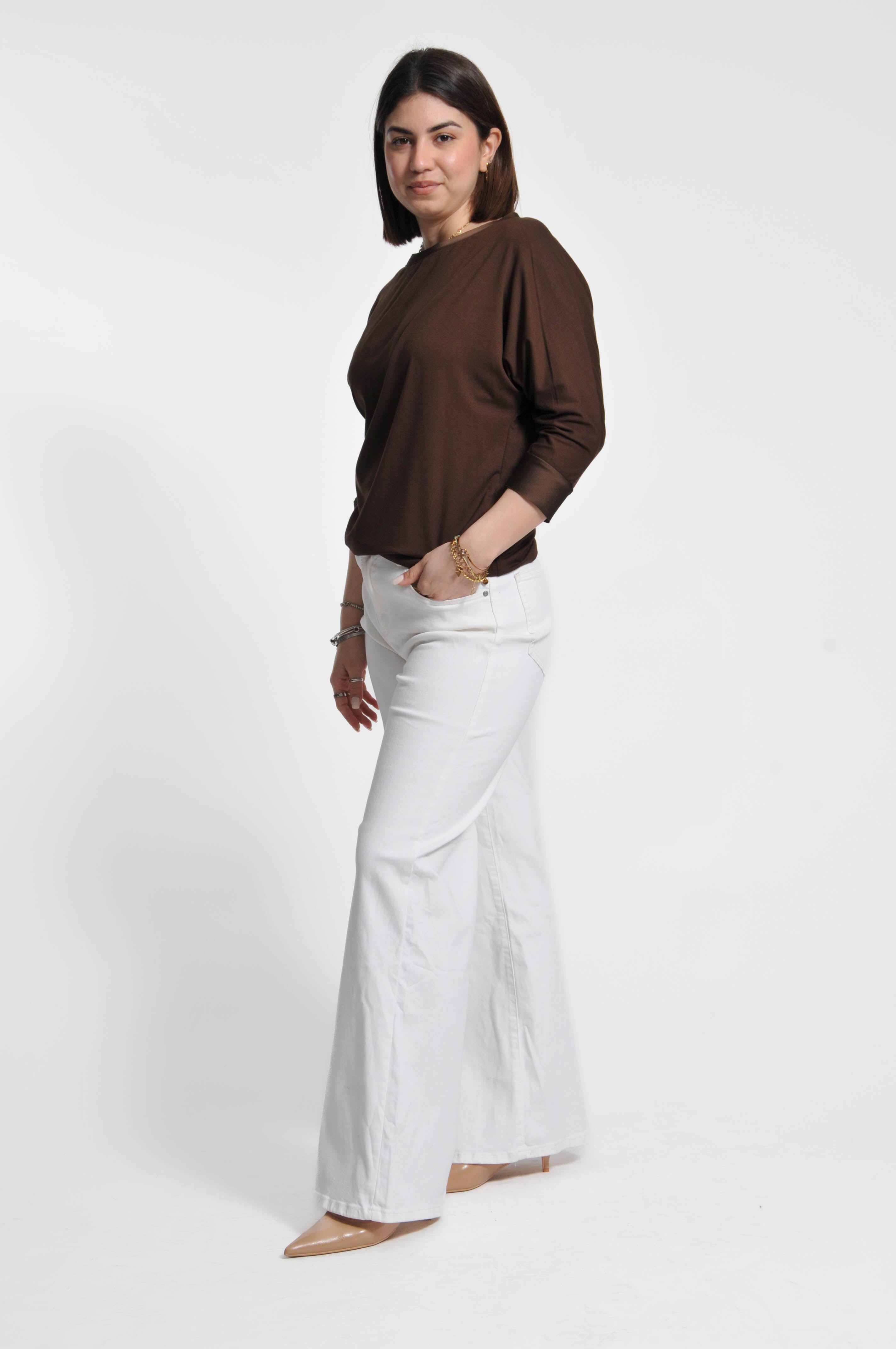 T-shirt Betty Manica Lunga
