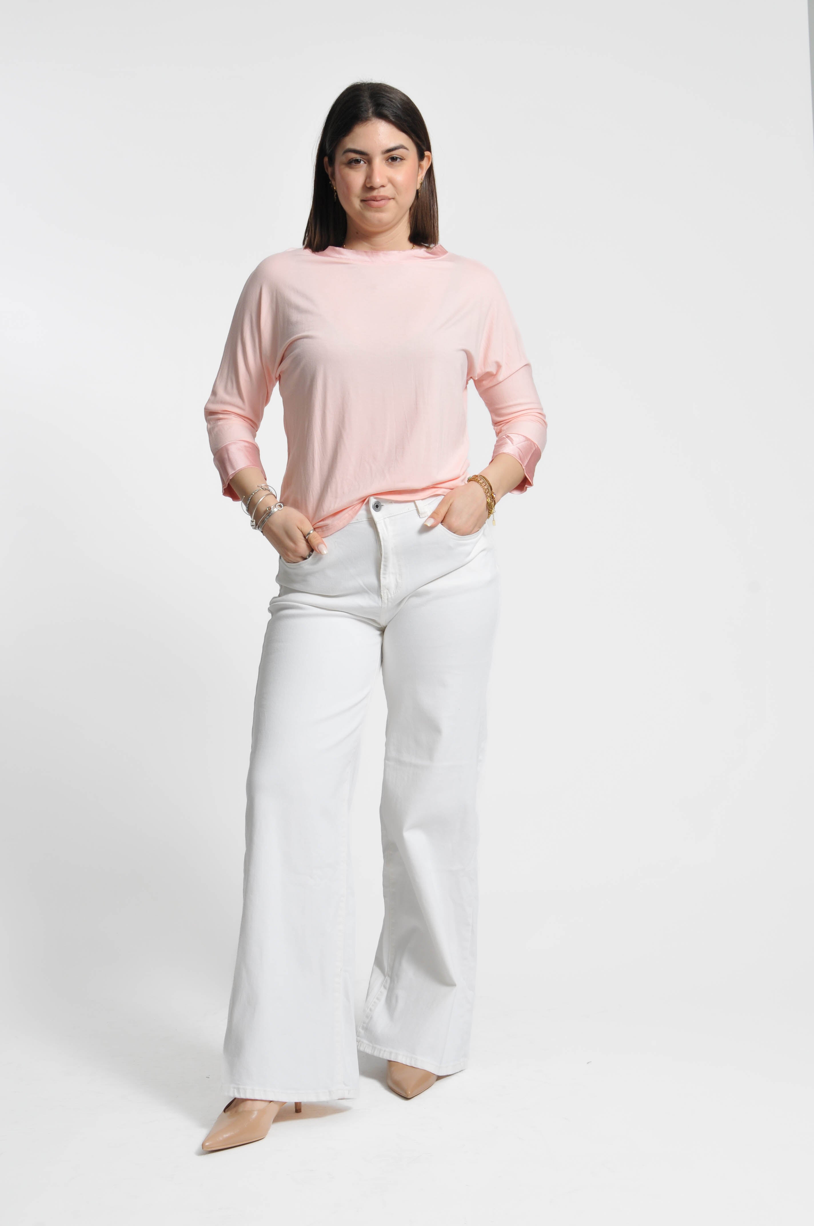 T-shirt Betty Manica Lunga