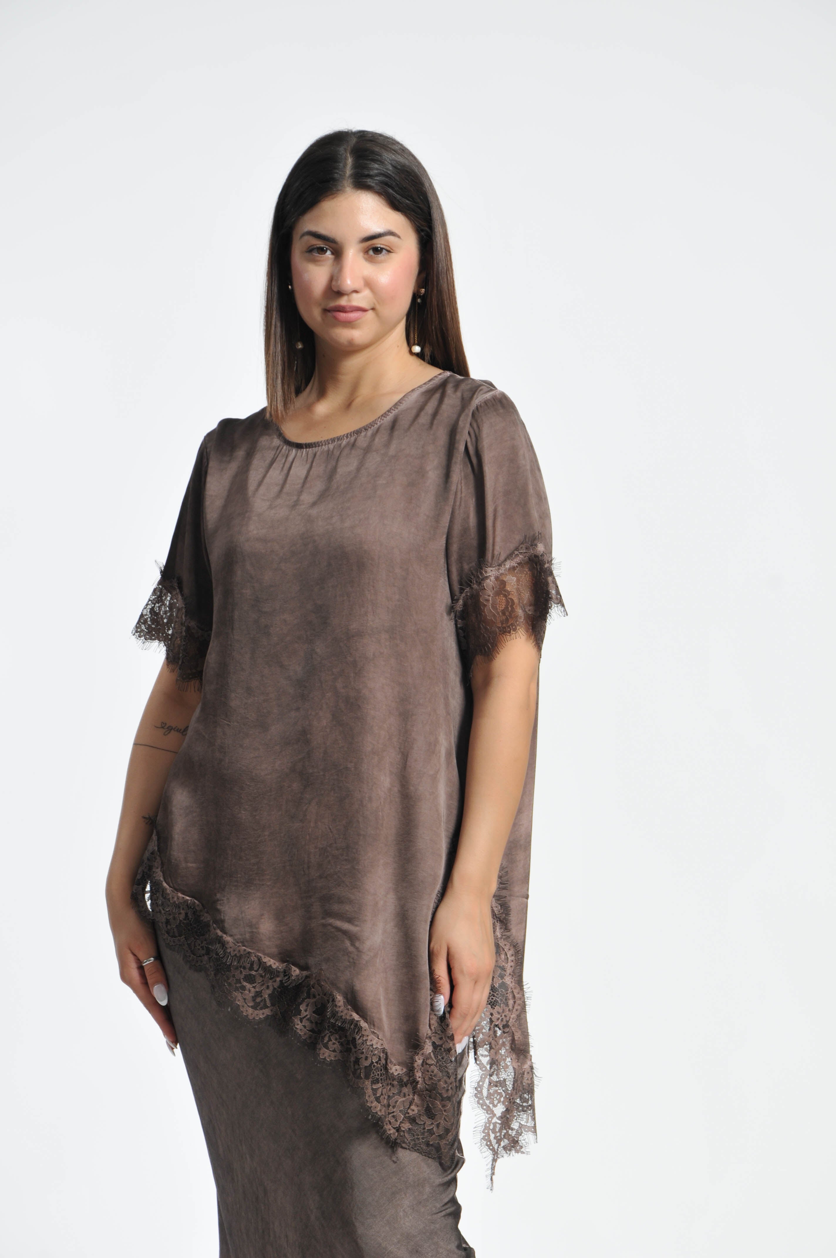 T-shirt Pizzo Ocean Asimmetrica