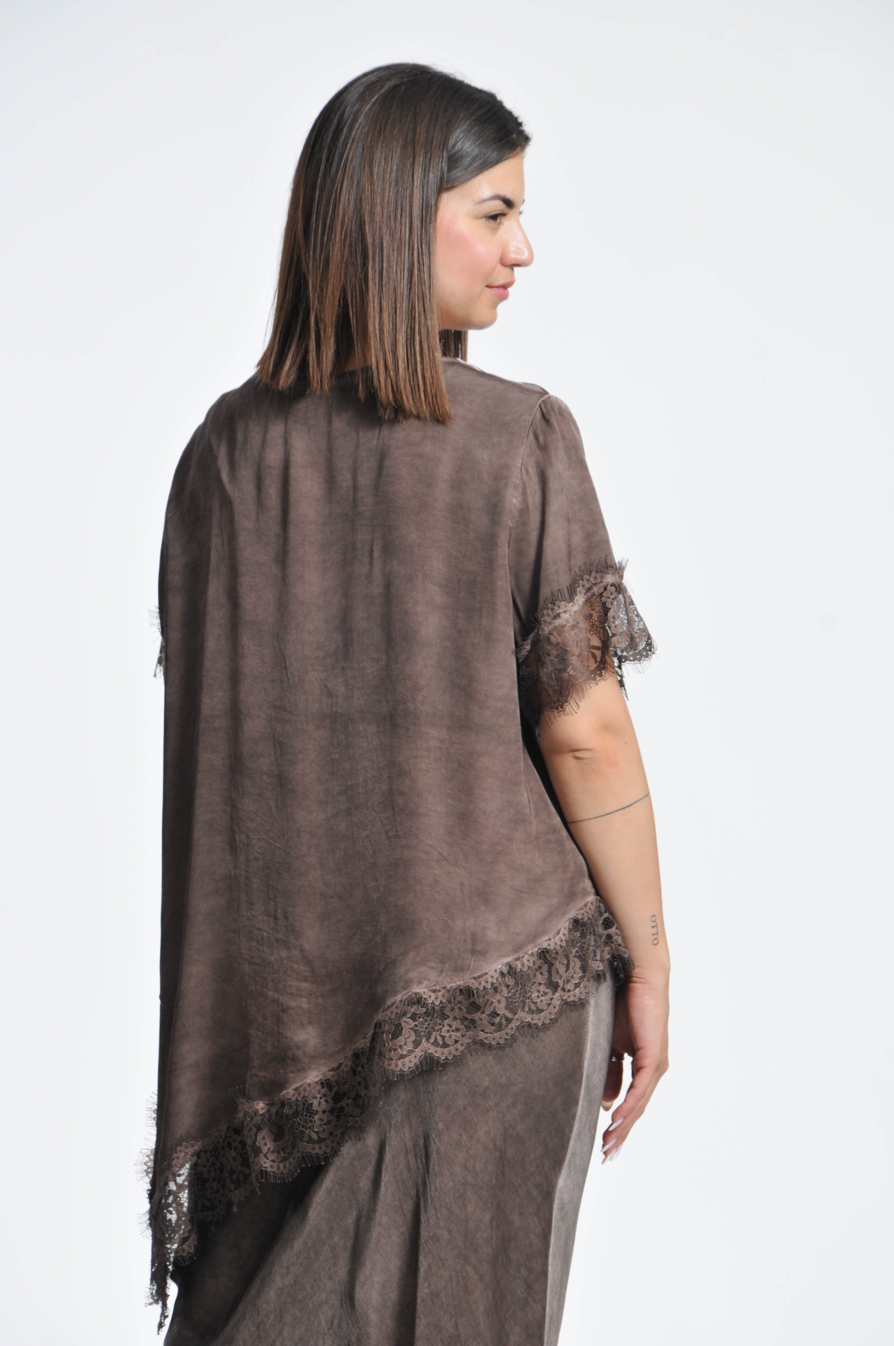 T-shirt Pizzo Ocean Asimmetrica