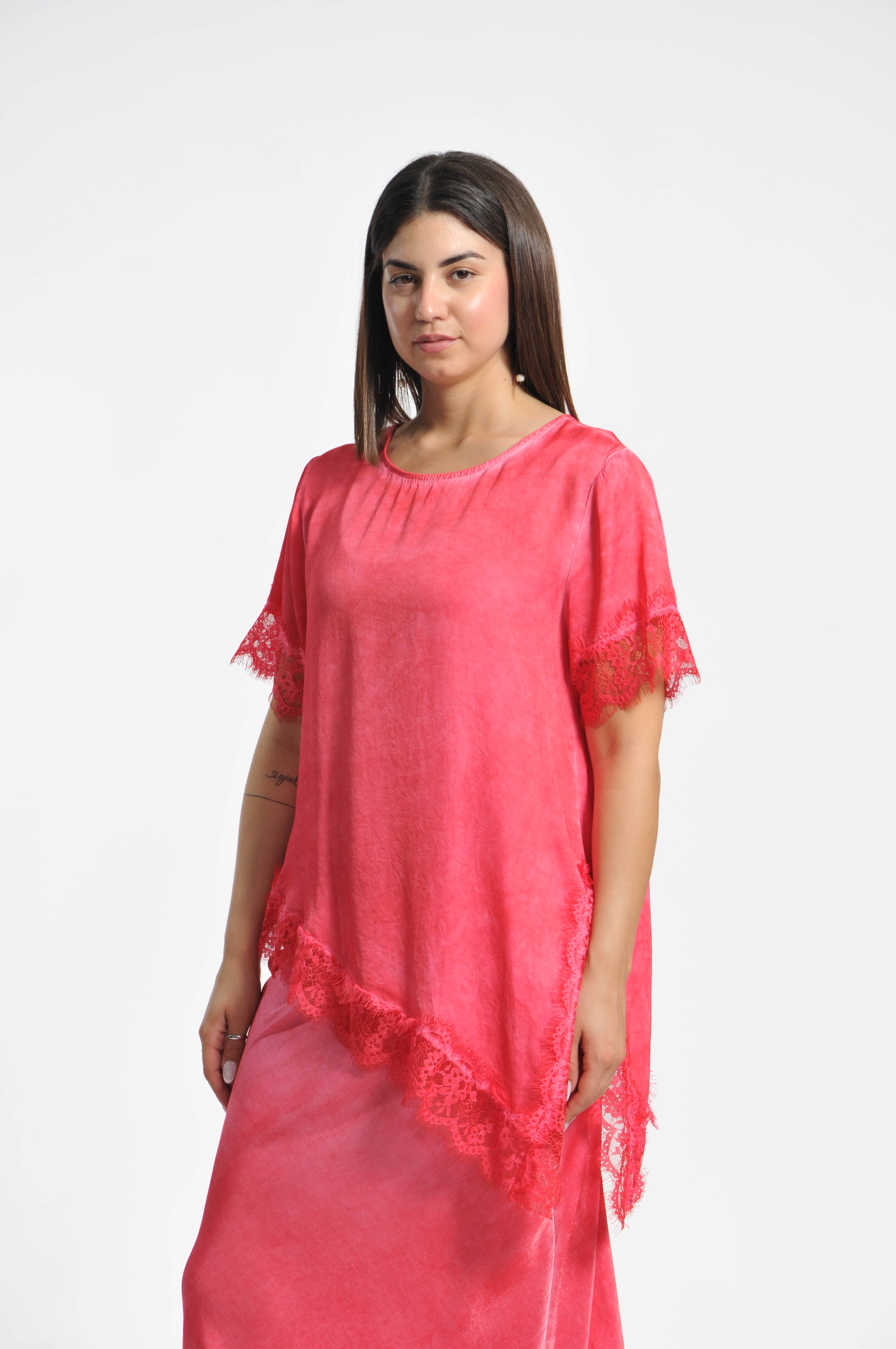 T-shirt Pizzo Ocean Asimmetrica