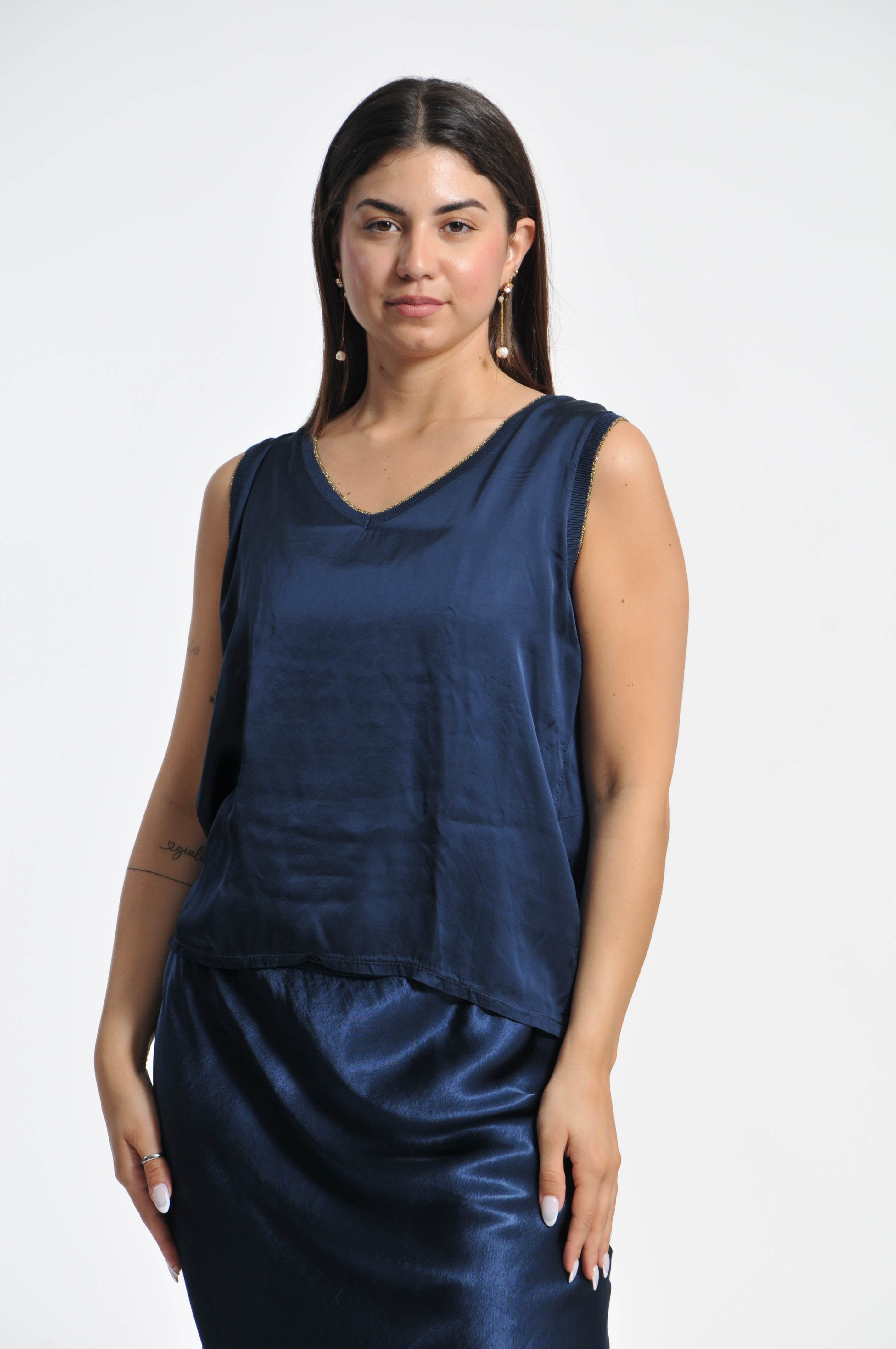 Canottiera Ocean Lurex