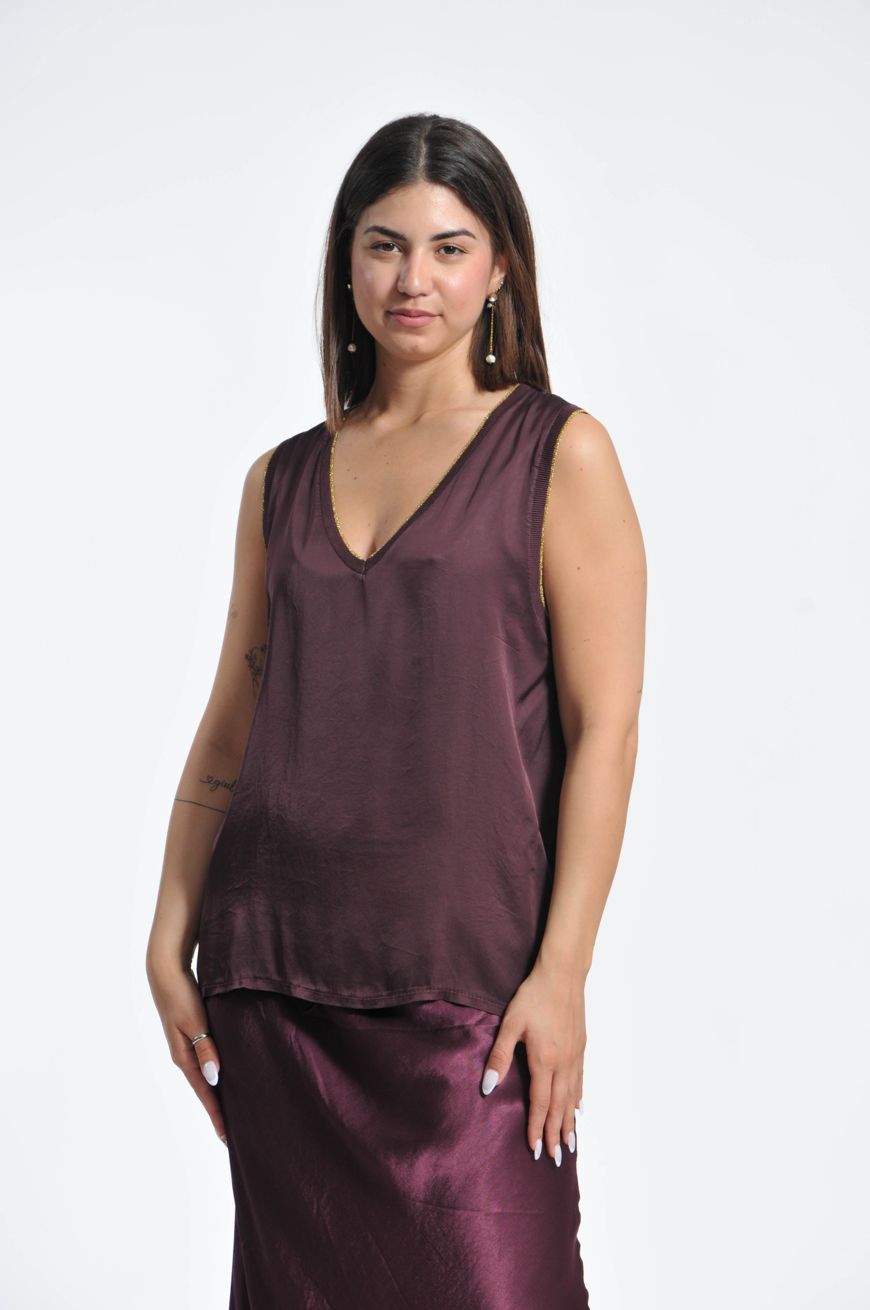 Canottiera Ocean Lurex