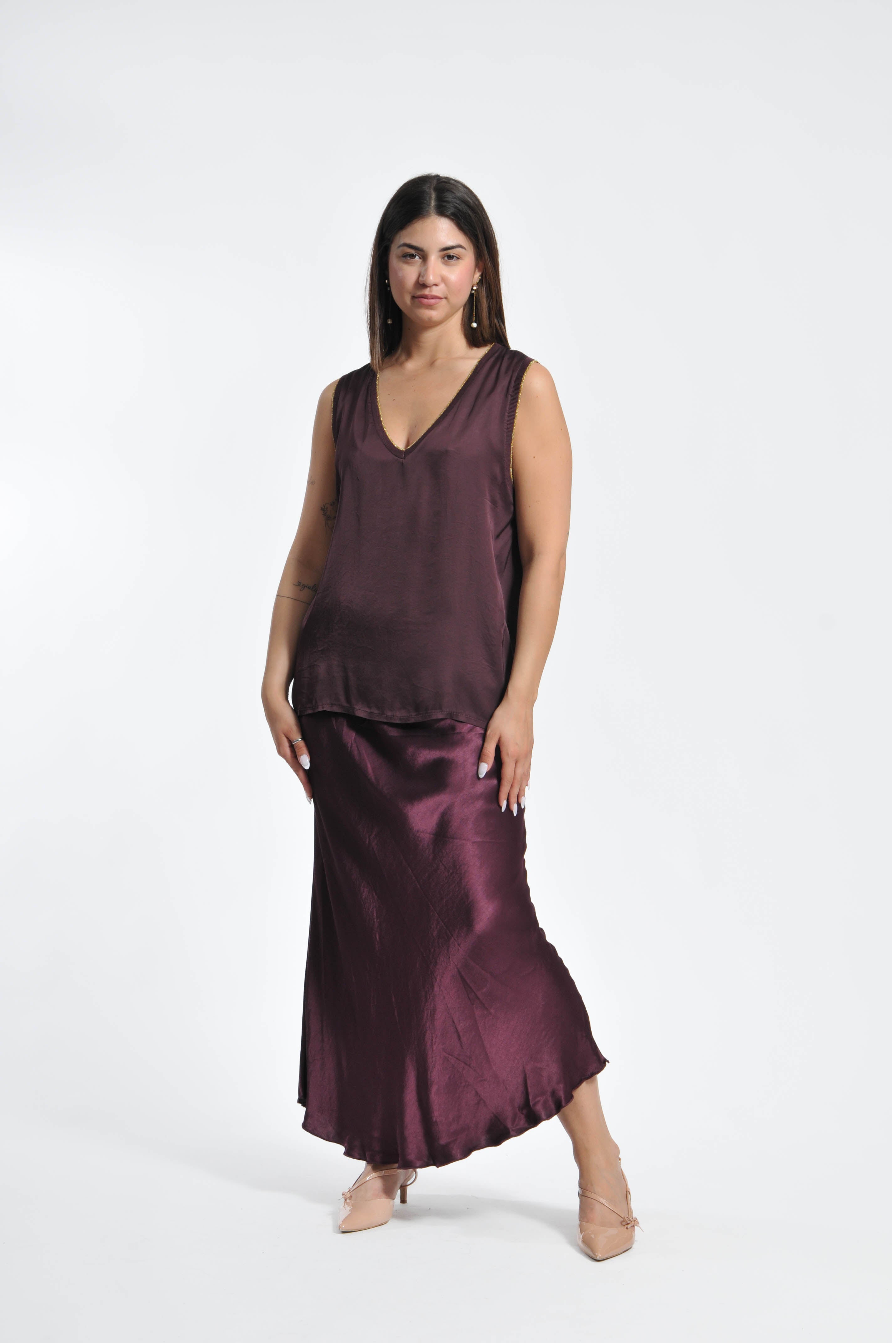 Canottiera Ocean Lurex