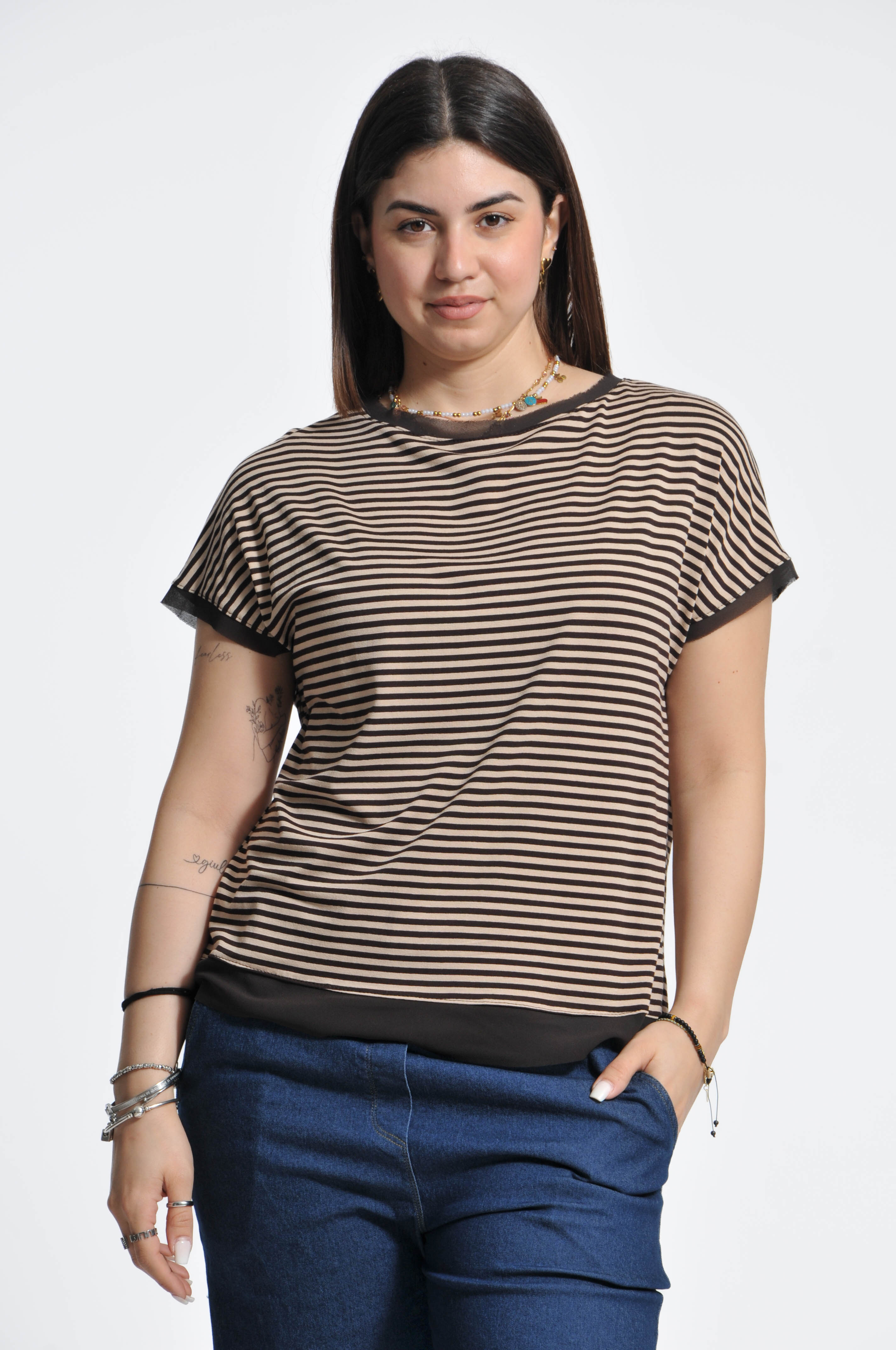 T-shirt Parisienne Manica Corta