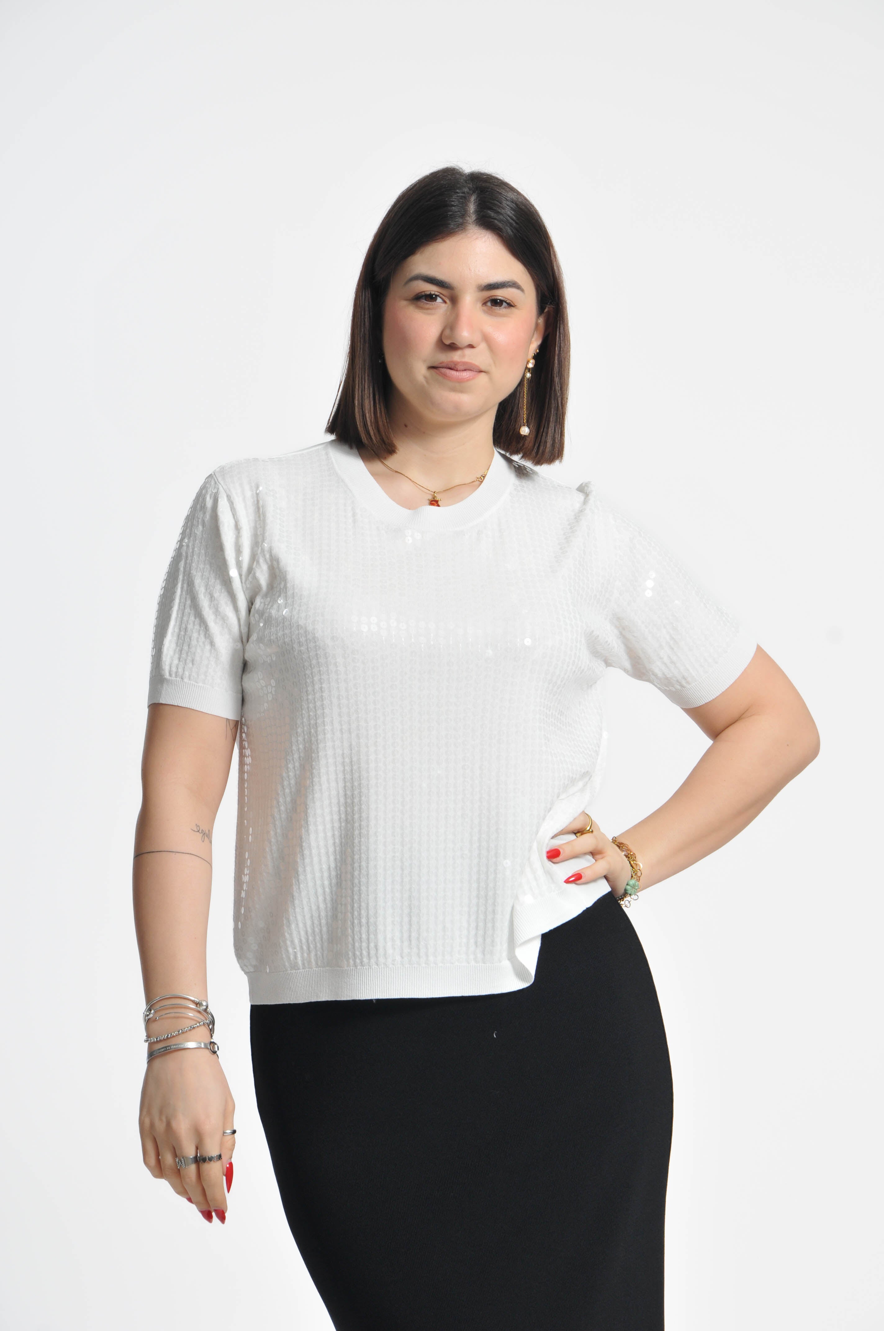 T-shirt Oasi Paillettes