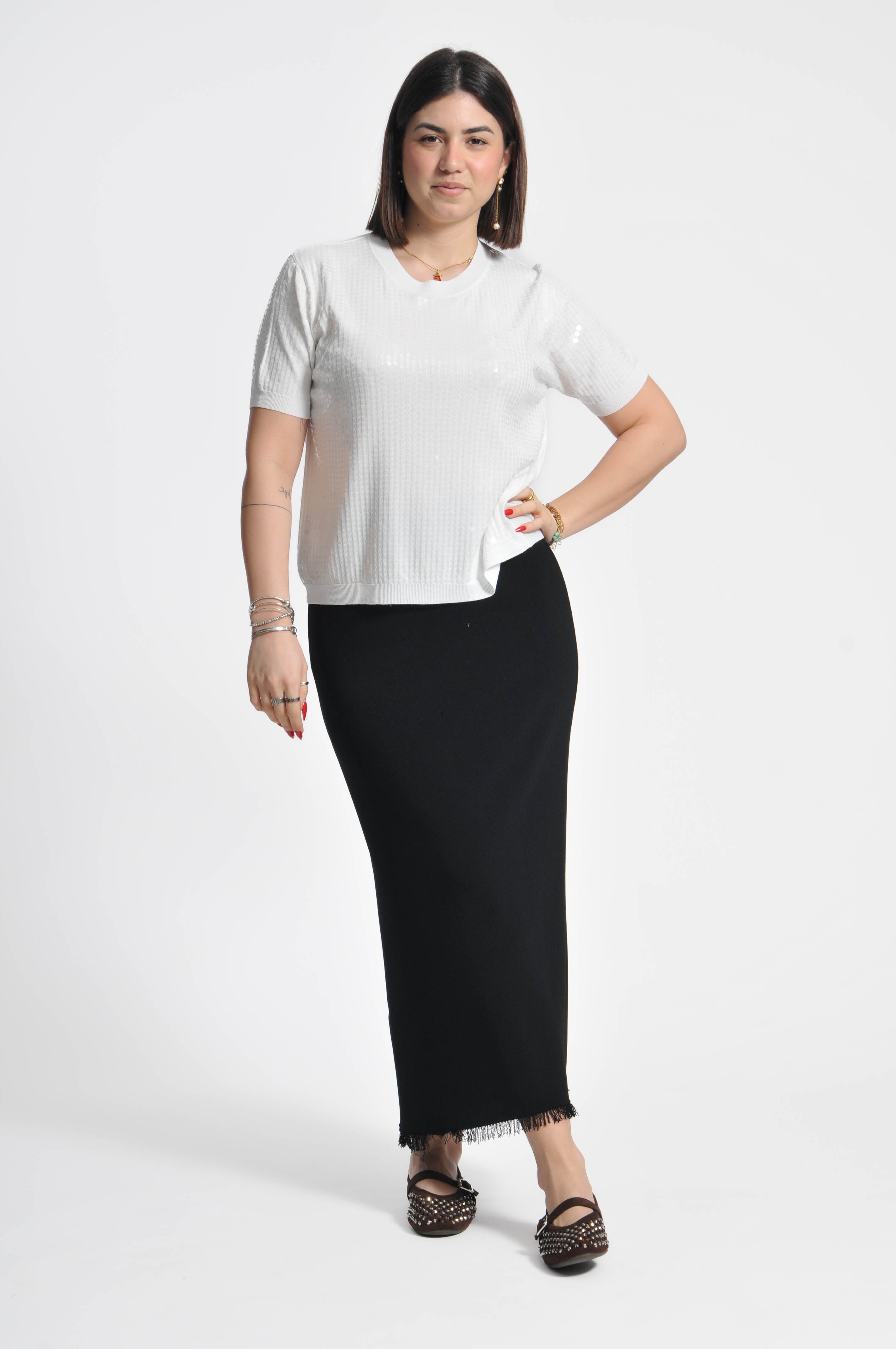 T-shirt Oasi Paillettes