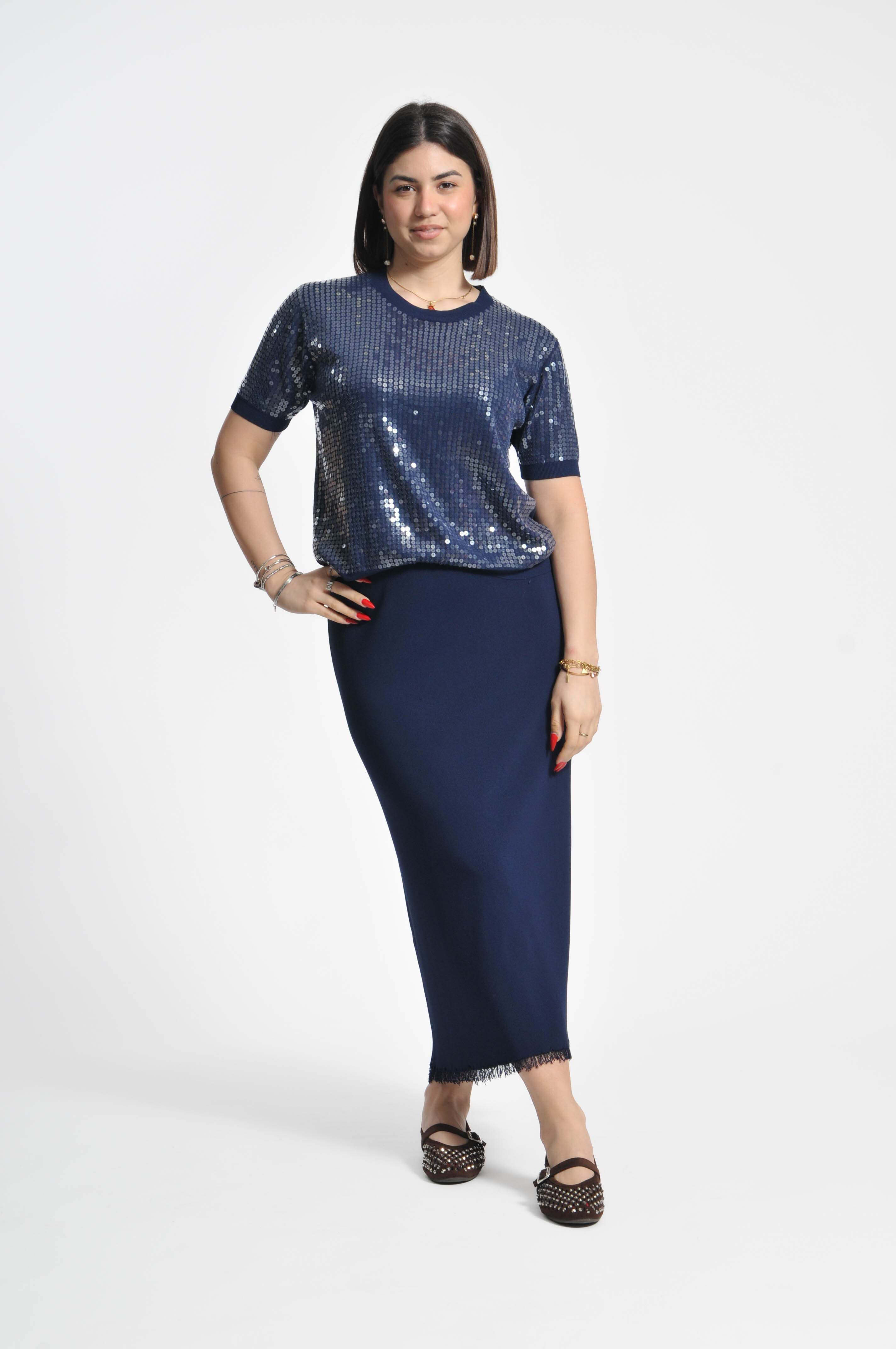 T-shirt Oasi Paillettes