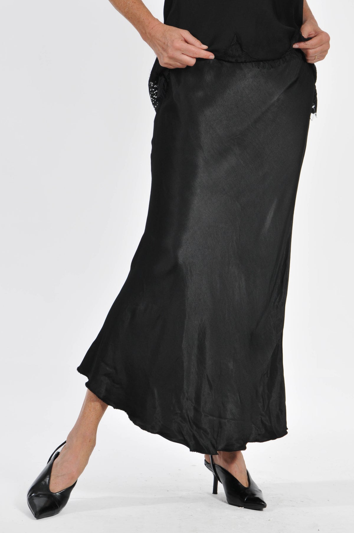 Ocean Satin Skirt