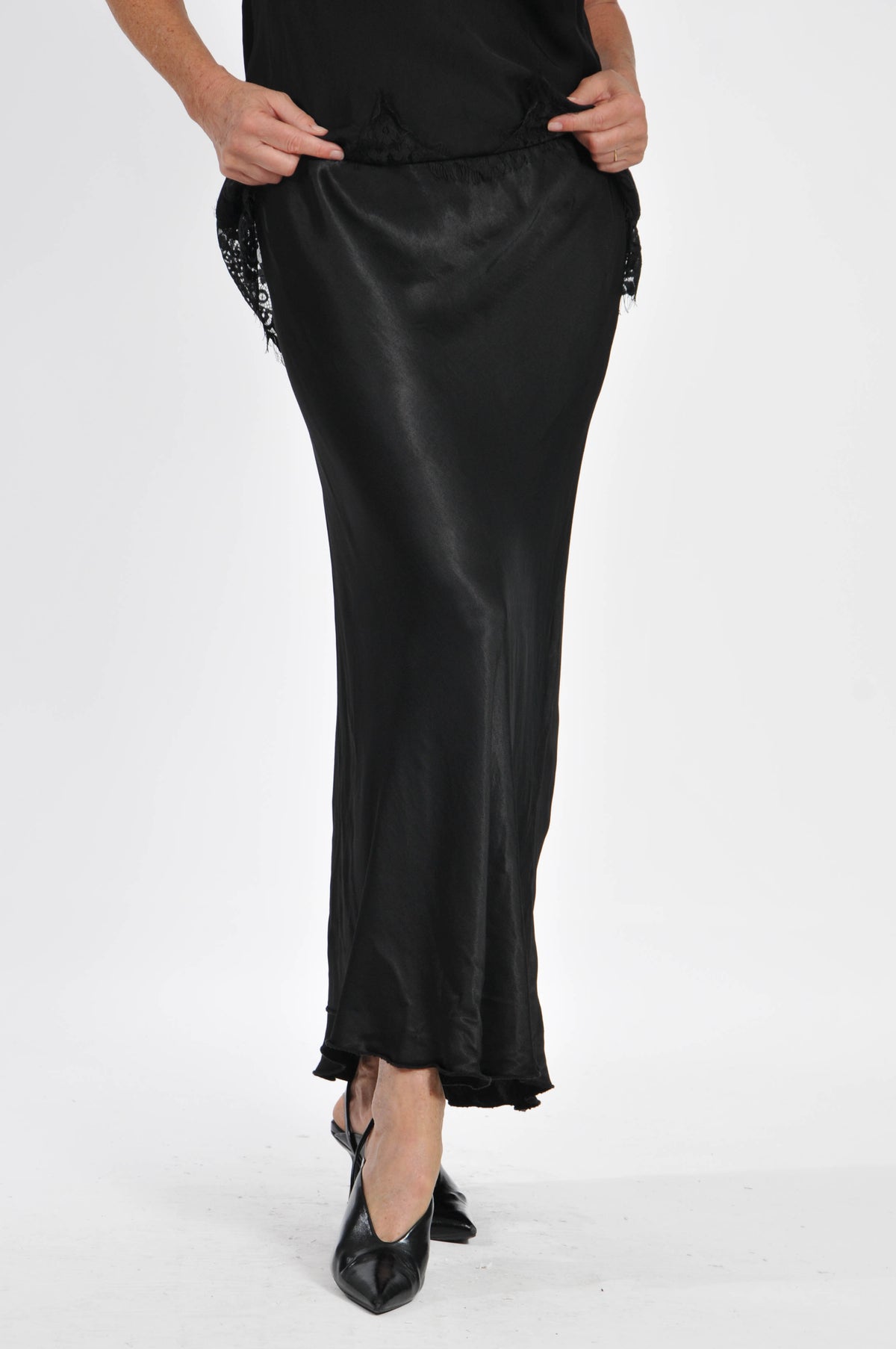 Ocean Satin Skirt