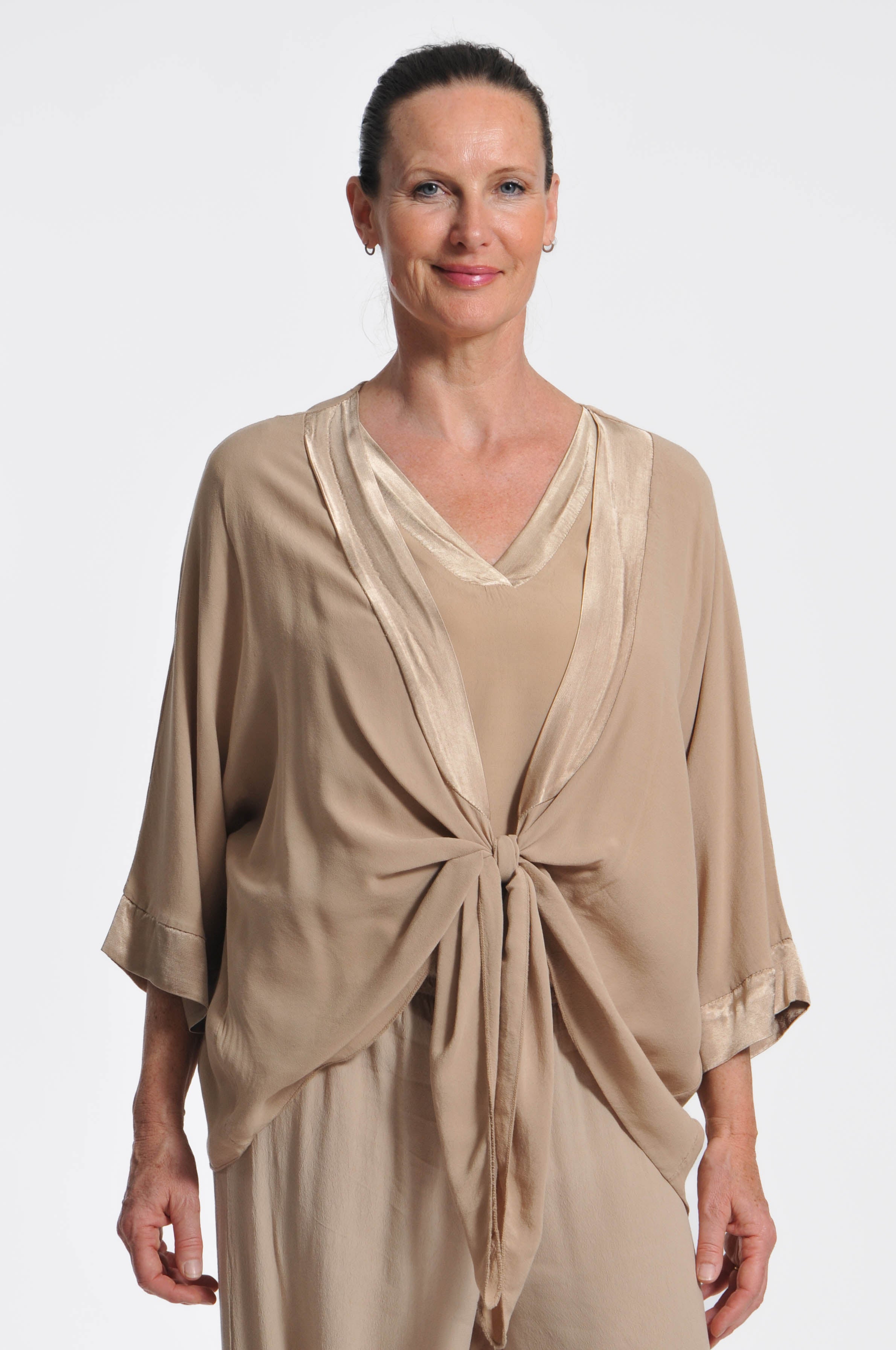 Cardigan Ocean Crepe