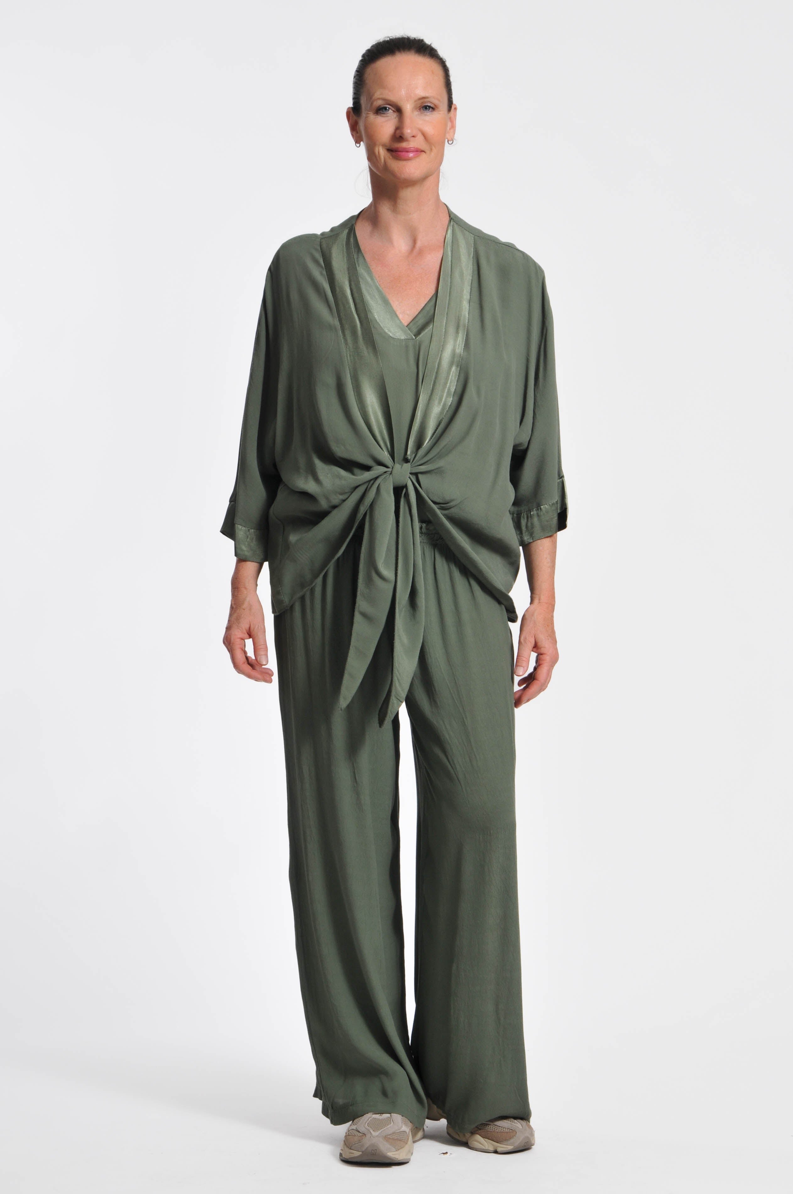 Cardigan Ocean Crepe