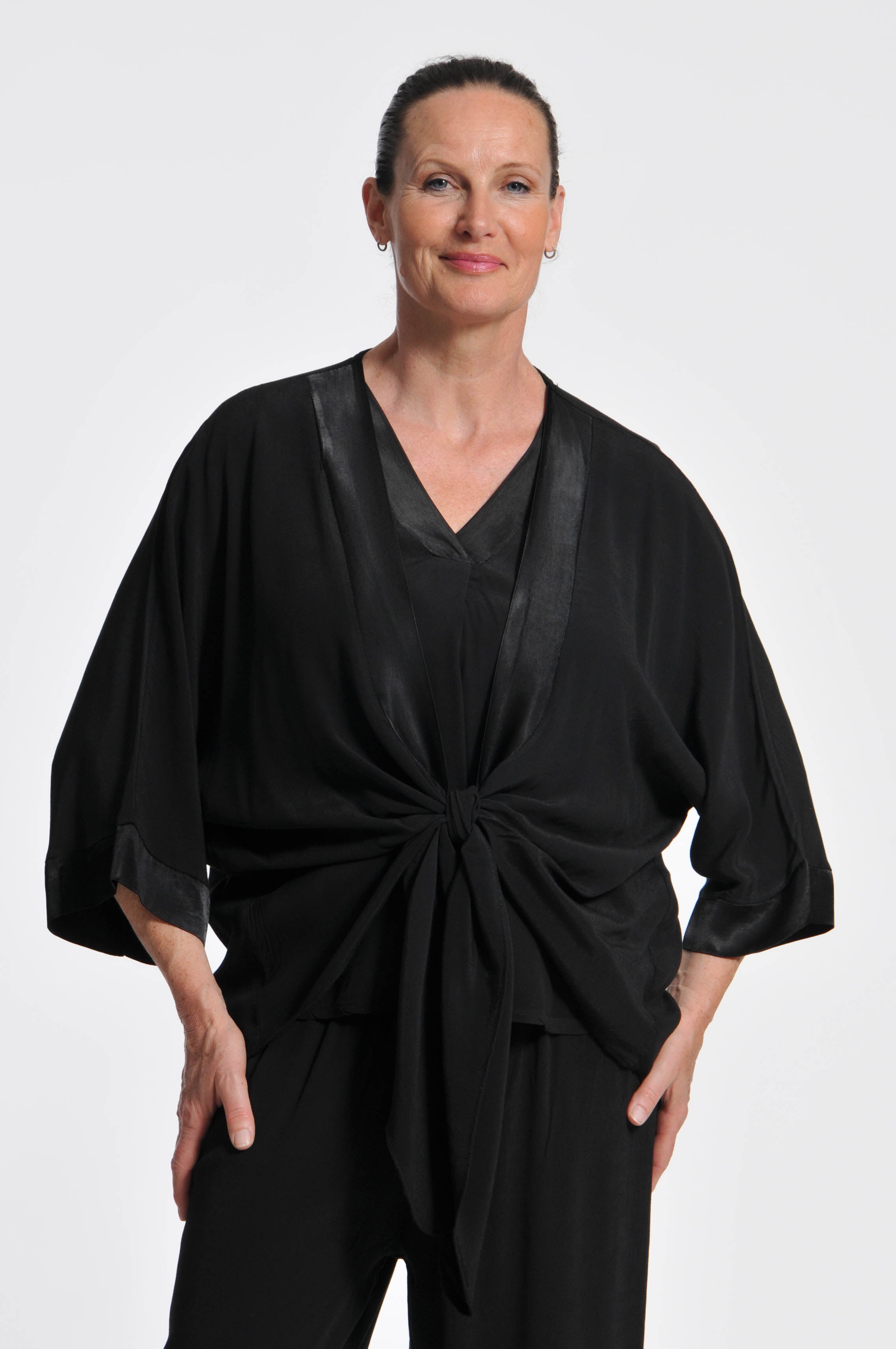 Cardigan Ocean Crepe