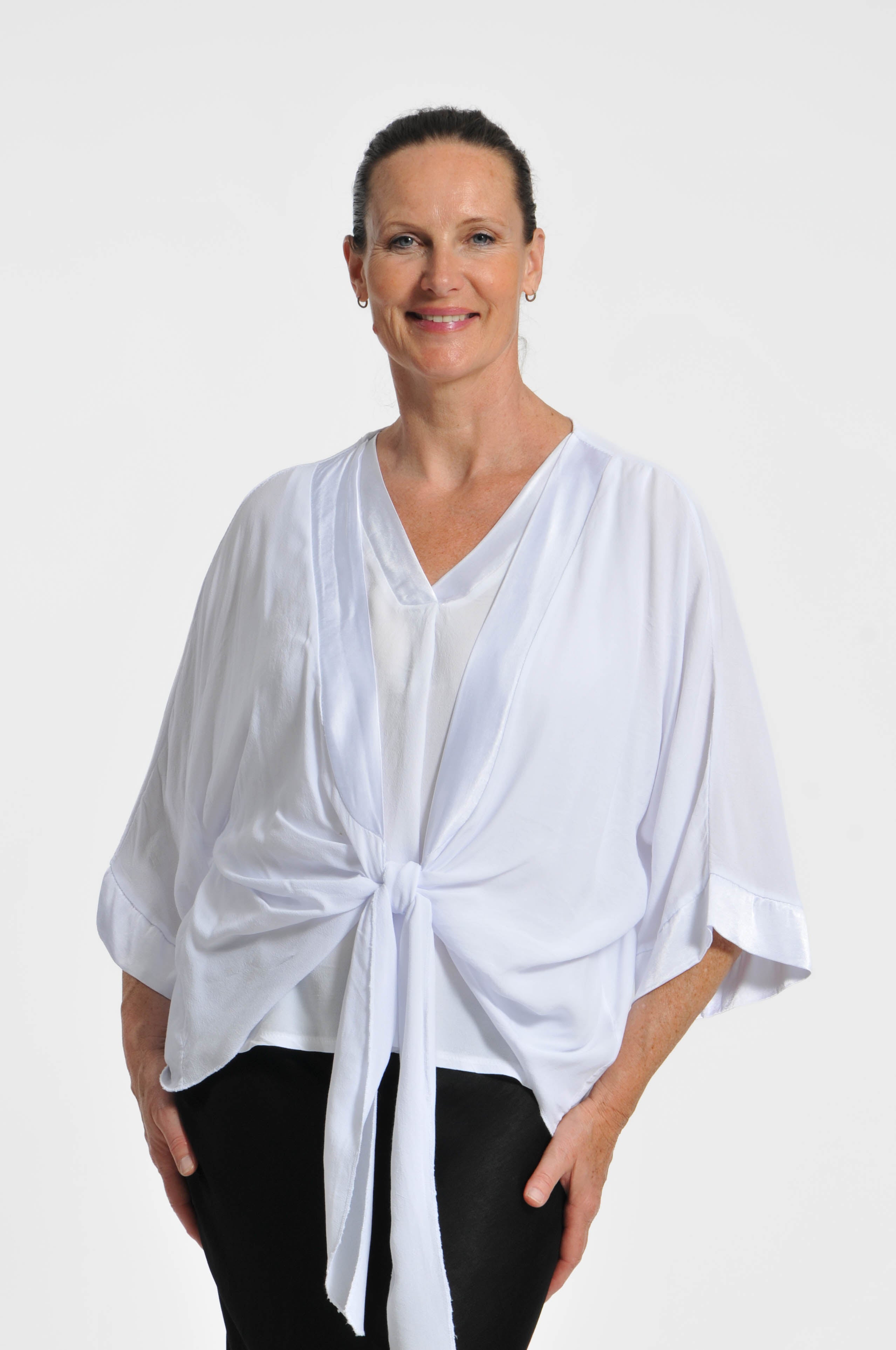 Cardigan Ocean Crepe