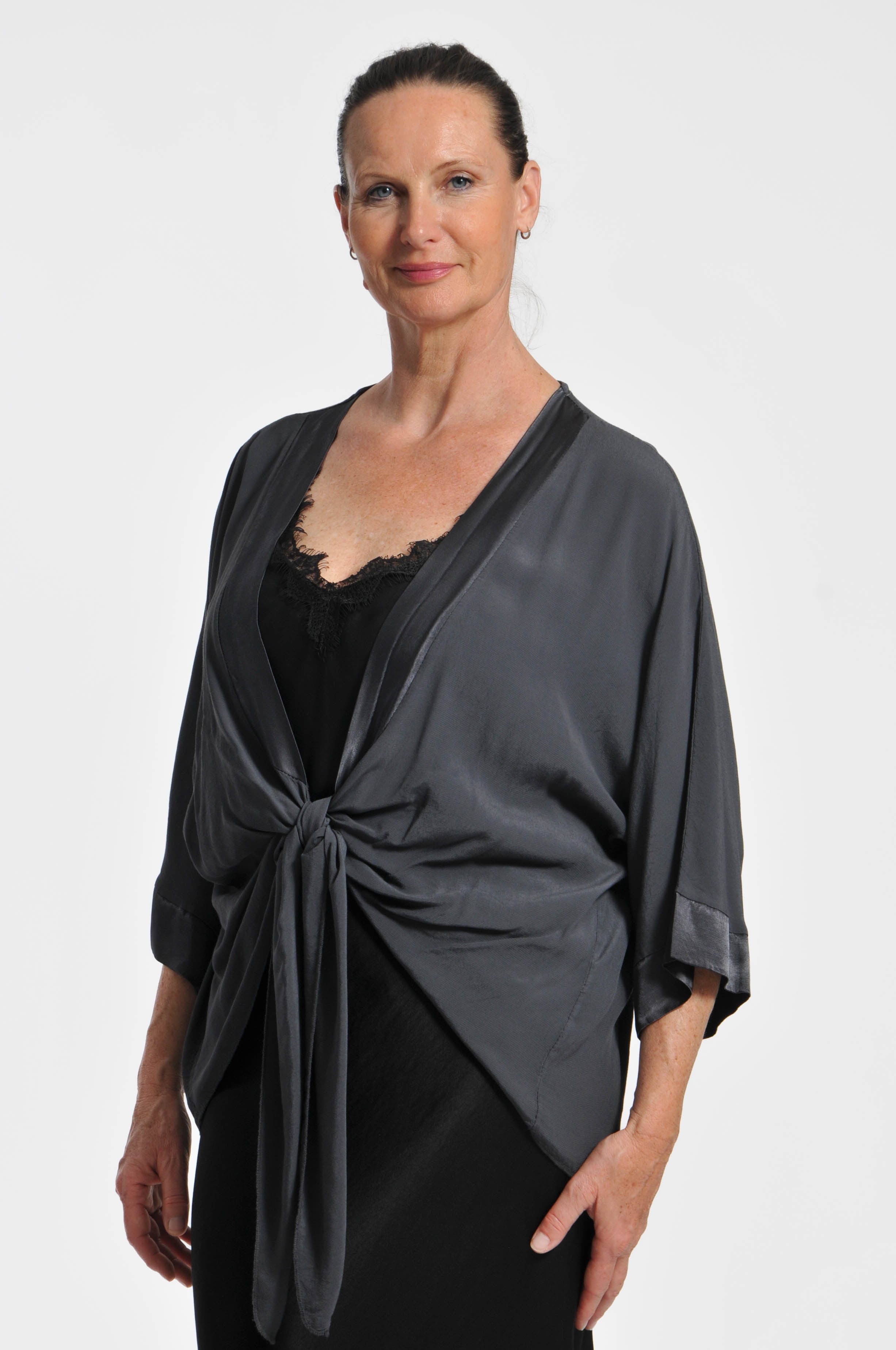 Cardigan Ocean Crepe