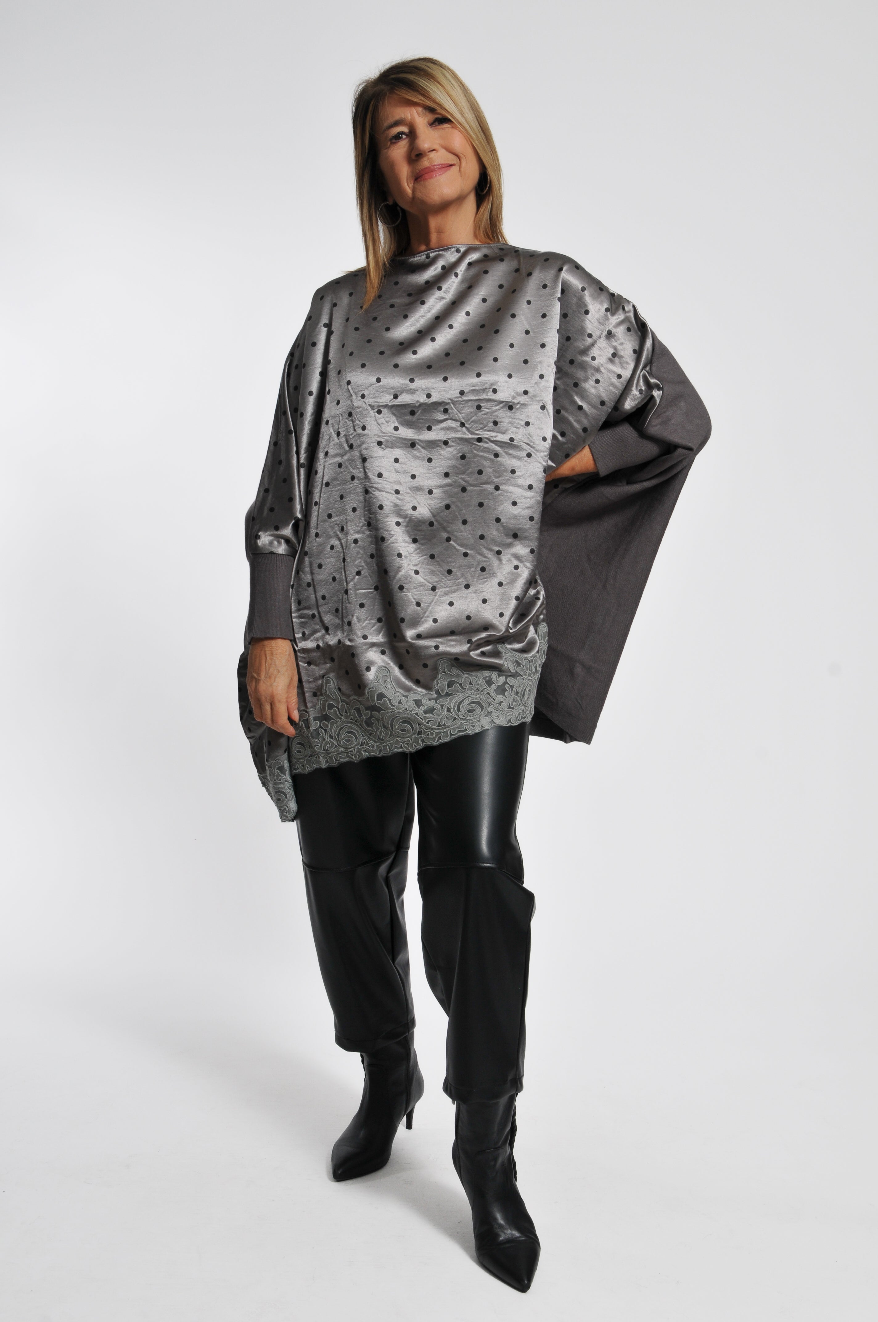 Maglia Macramè Pois