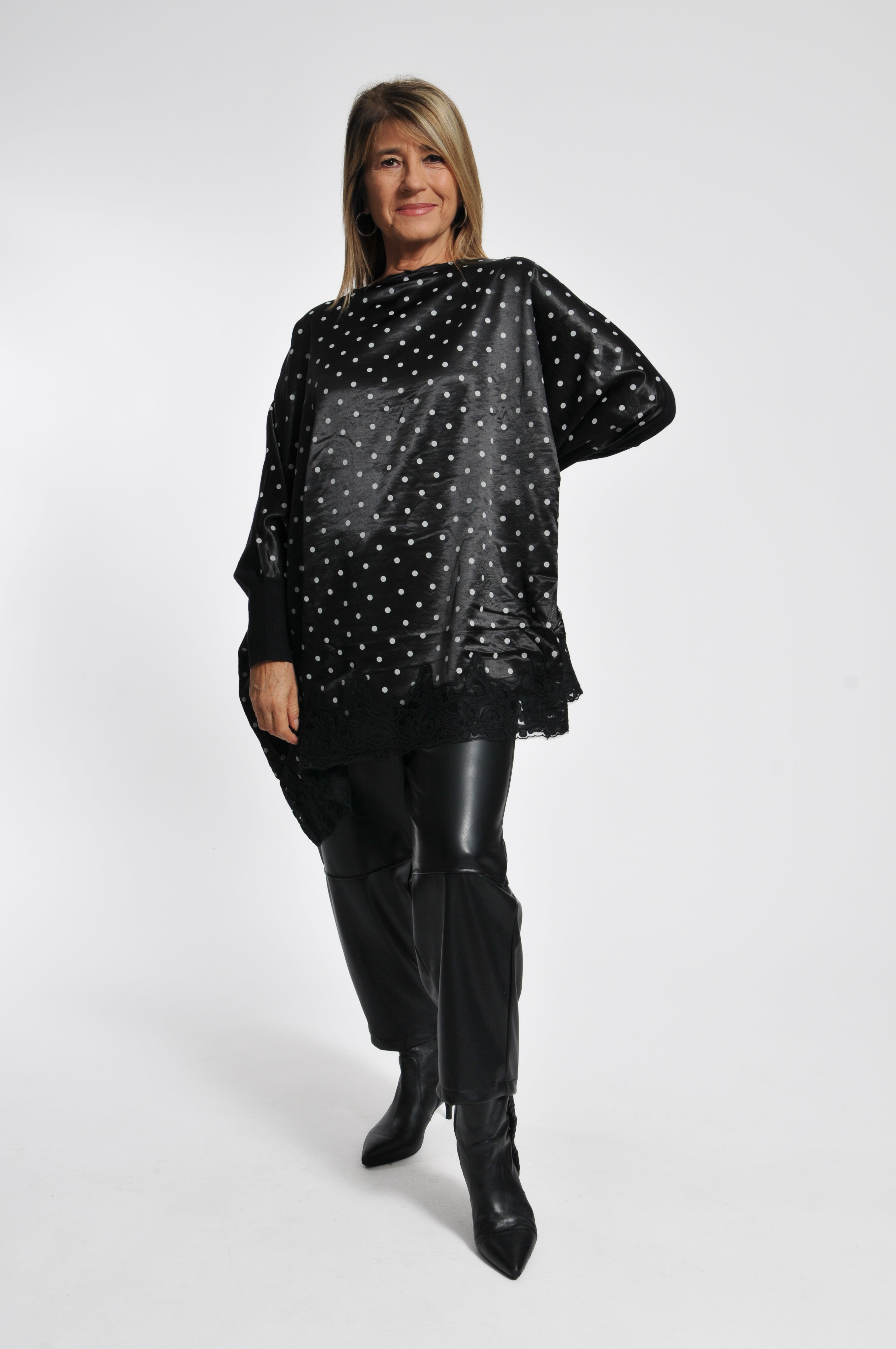 Maglia Macramè Pois