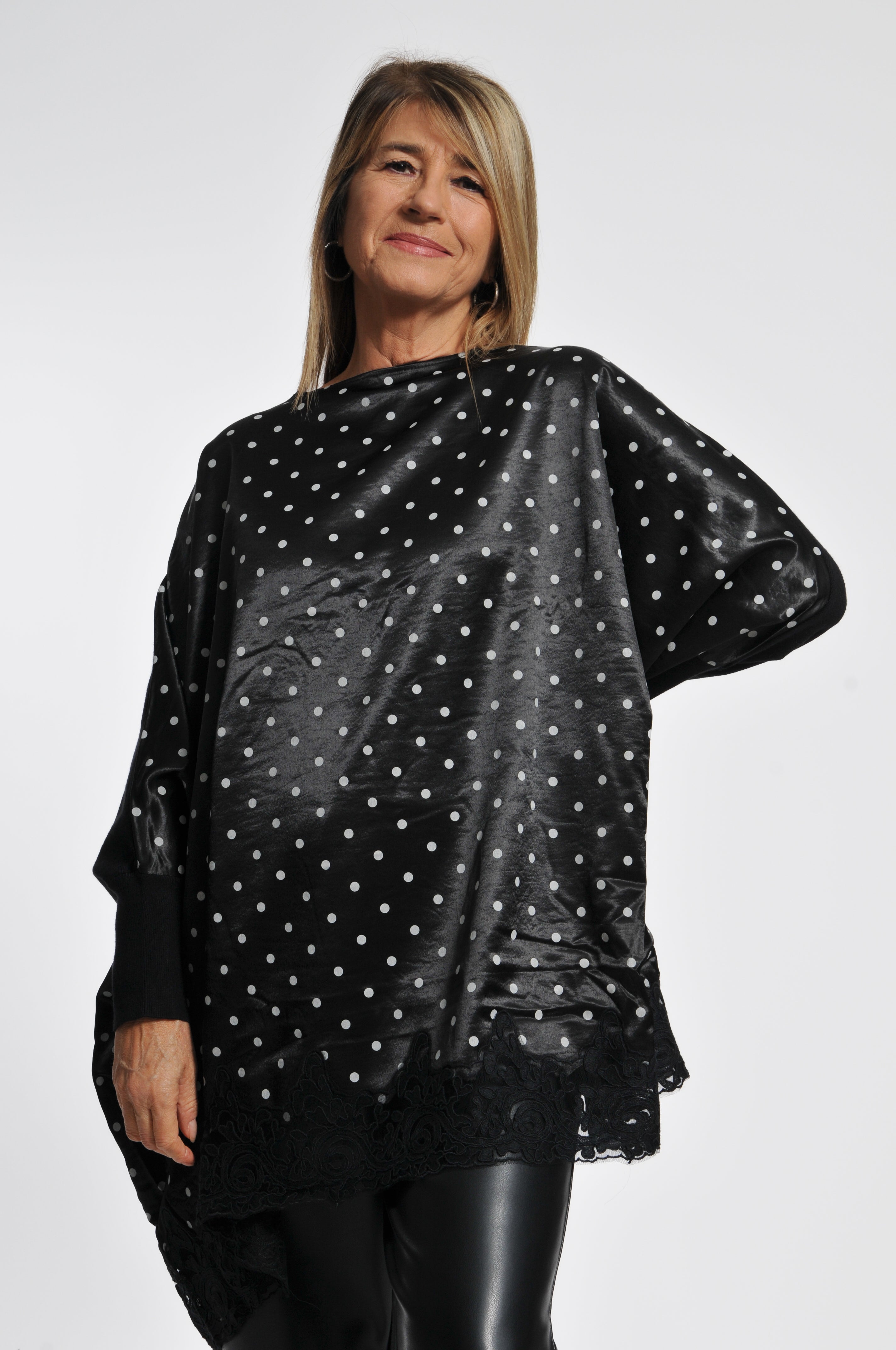 Maglia Macramè Pois