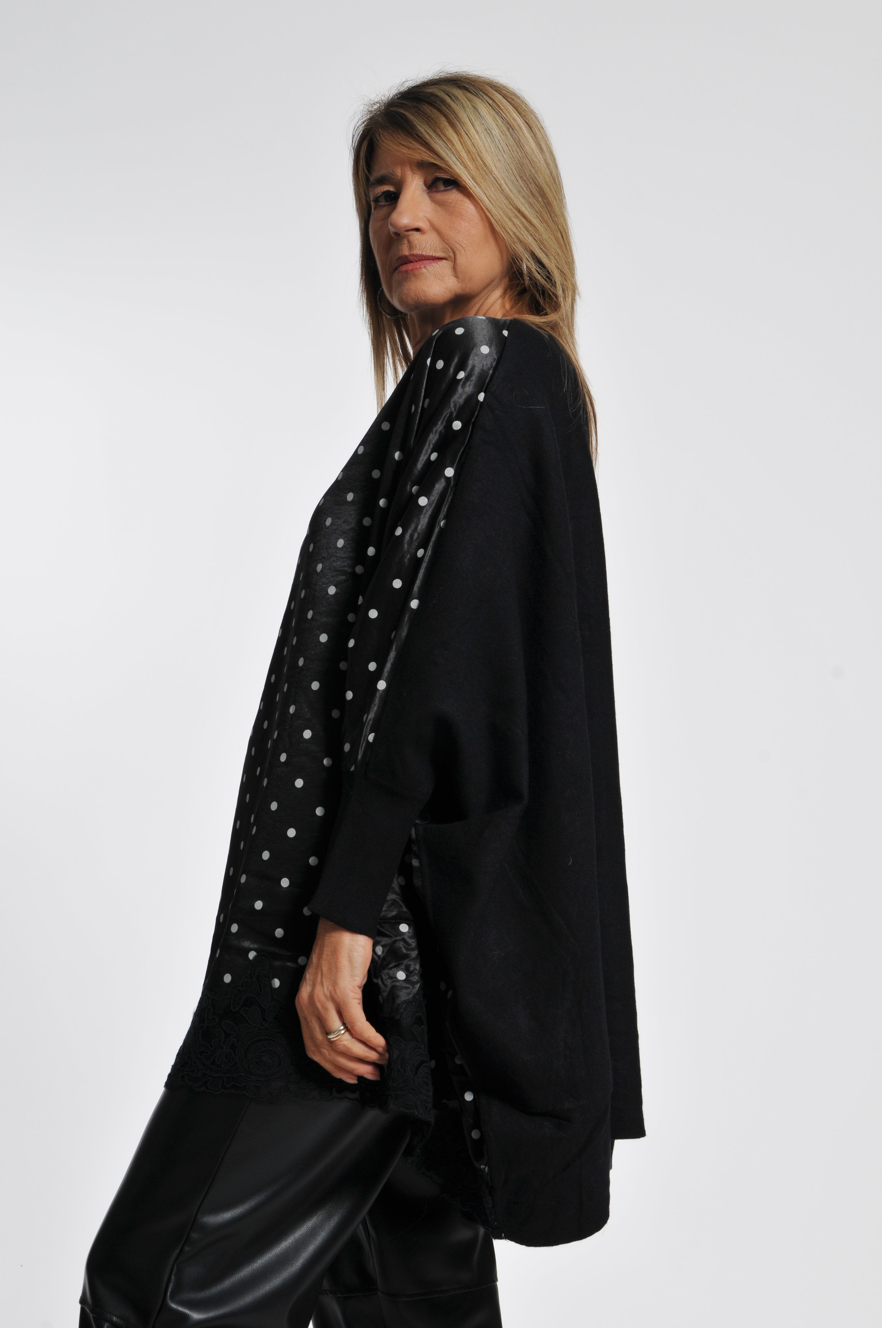 Maglia Macramè Pois