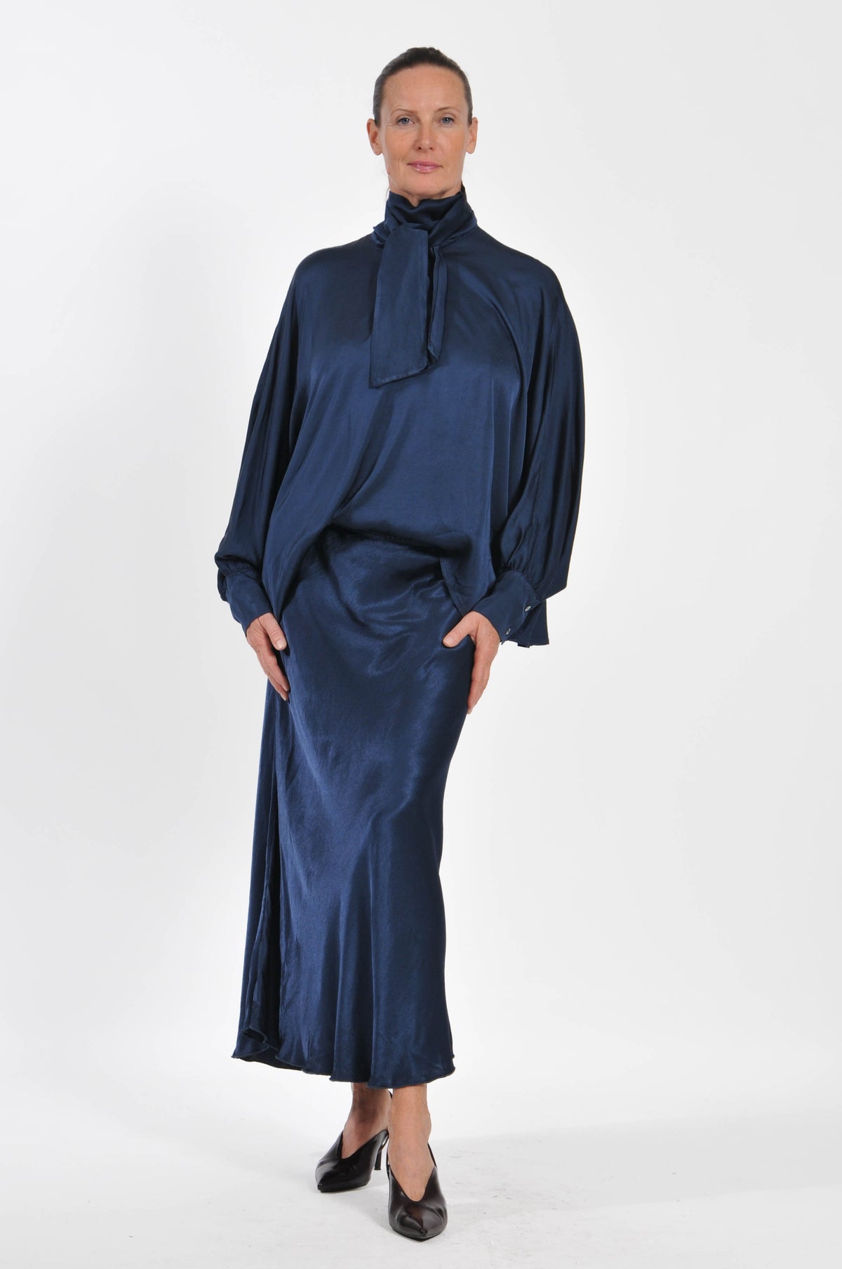 Ocean Satin Skirt