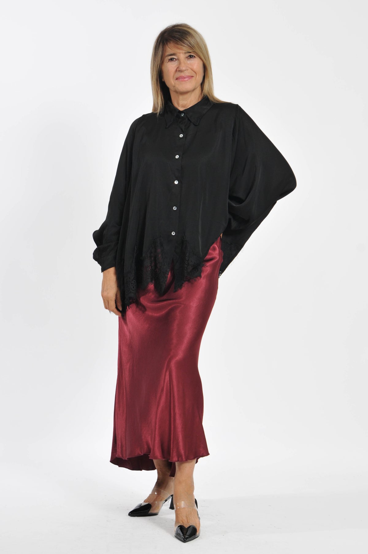 Ocean Satin Skirt