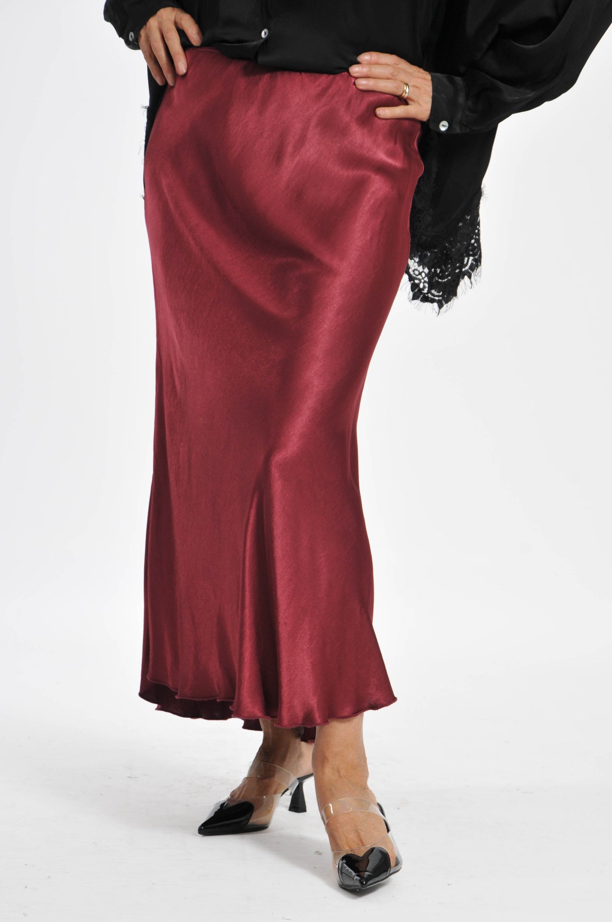 Ocean Satin Skirt
