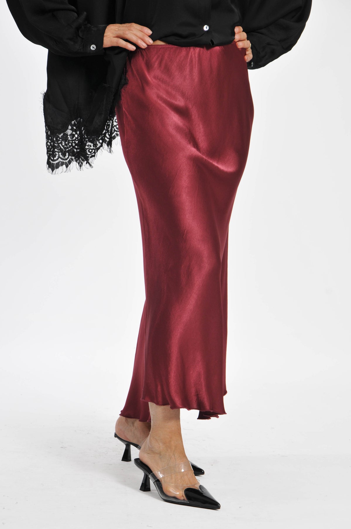 Ocean Satin Skirt