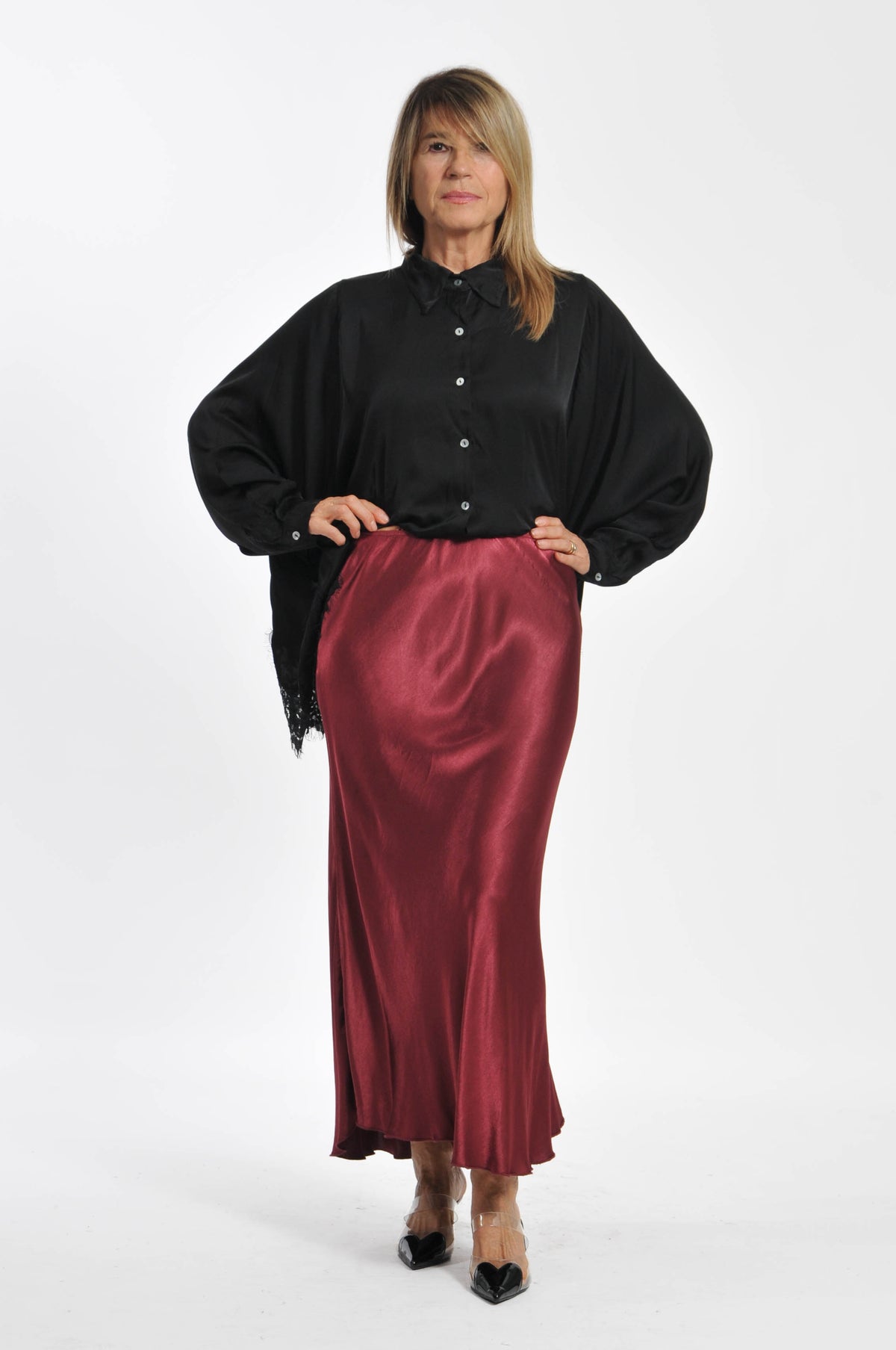 Ocean Satin Skirt
