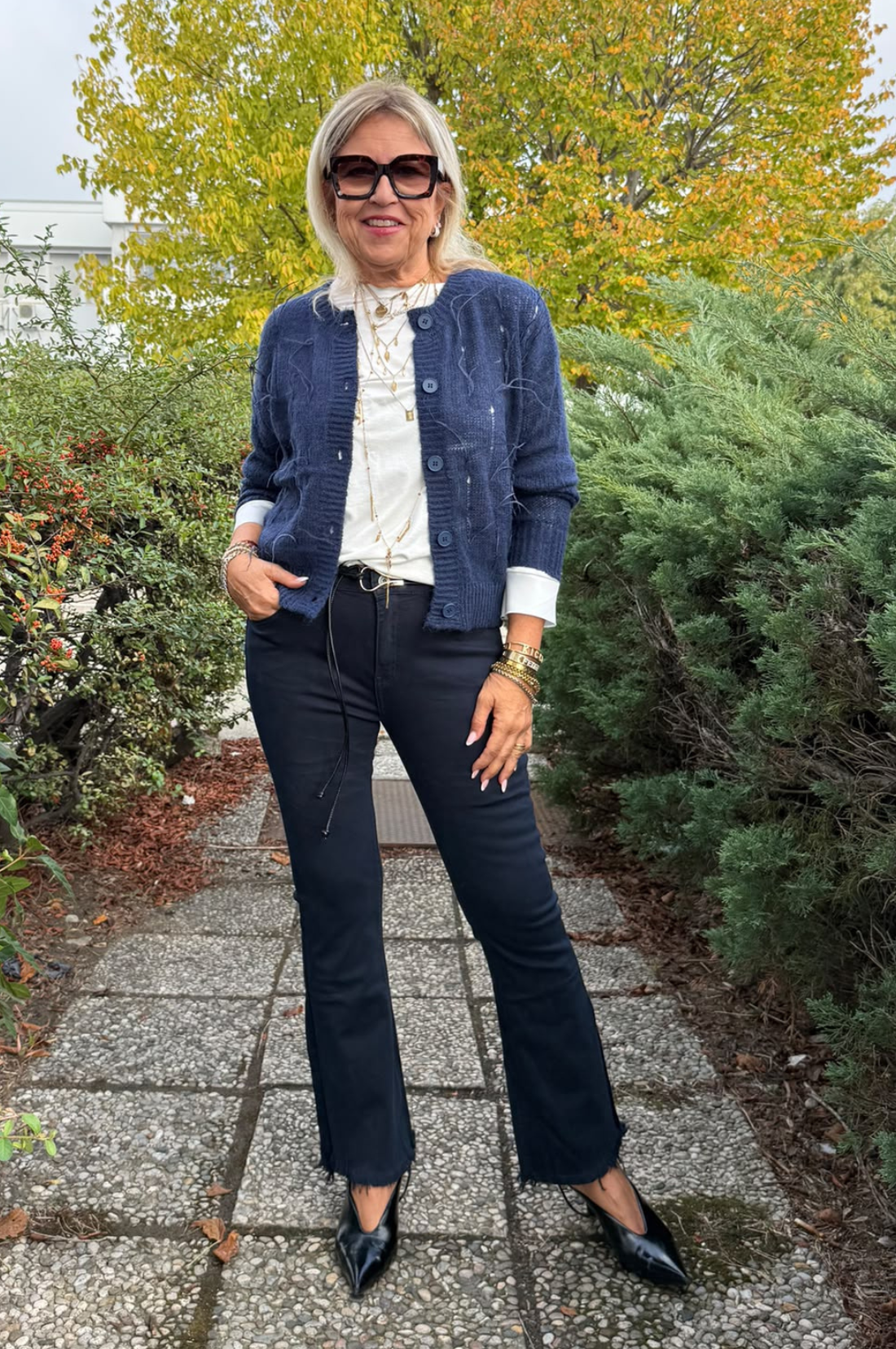 Cardigan Flamingo